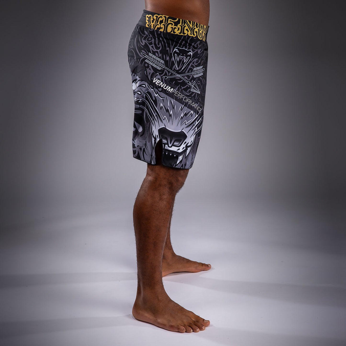 Venum Wolf Atak Fightshorts – Schwarz/Grau