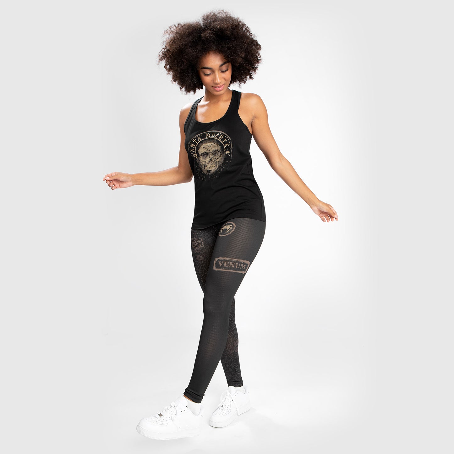 Venum Damen Santa Muerte Dark Side - Tanktop - Schwarz/Braun