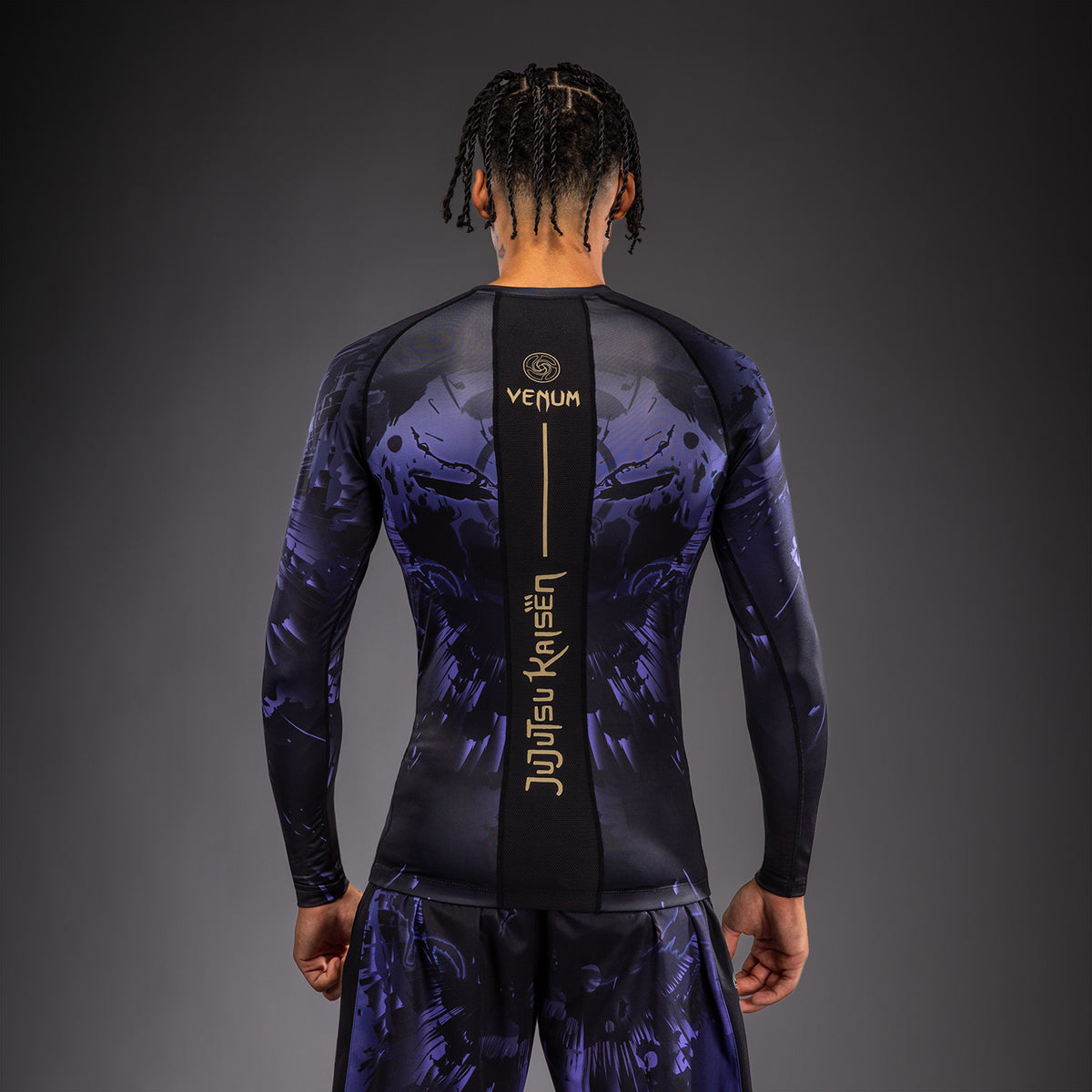 Jujutsu Kaisen x Venum Gojo Langarm Rashguard – Lila
