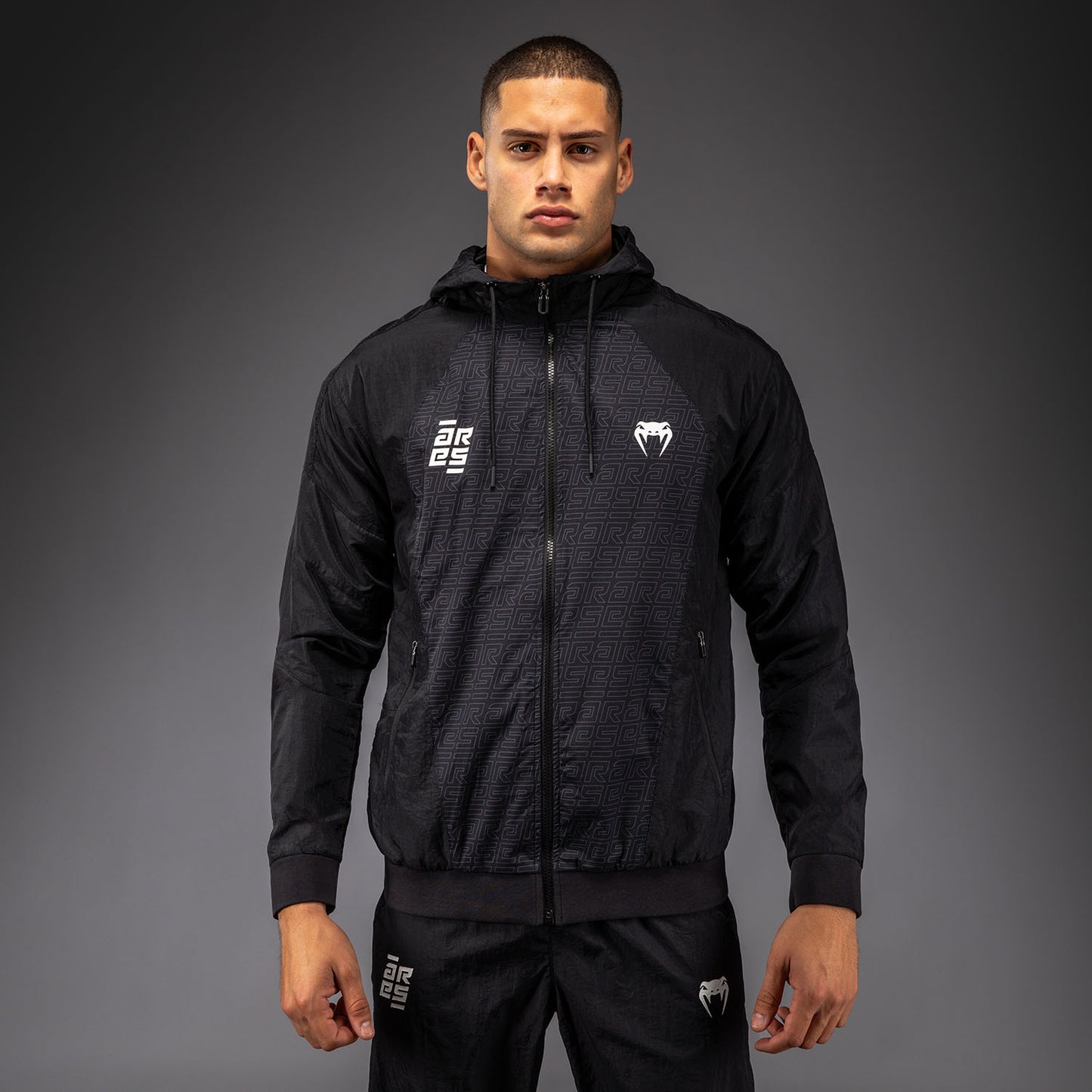 Venum x Ares Jacke mit Reißverschluss – Schwarz