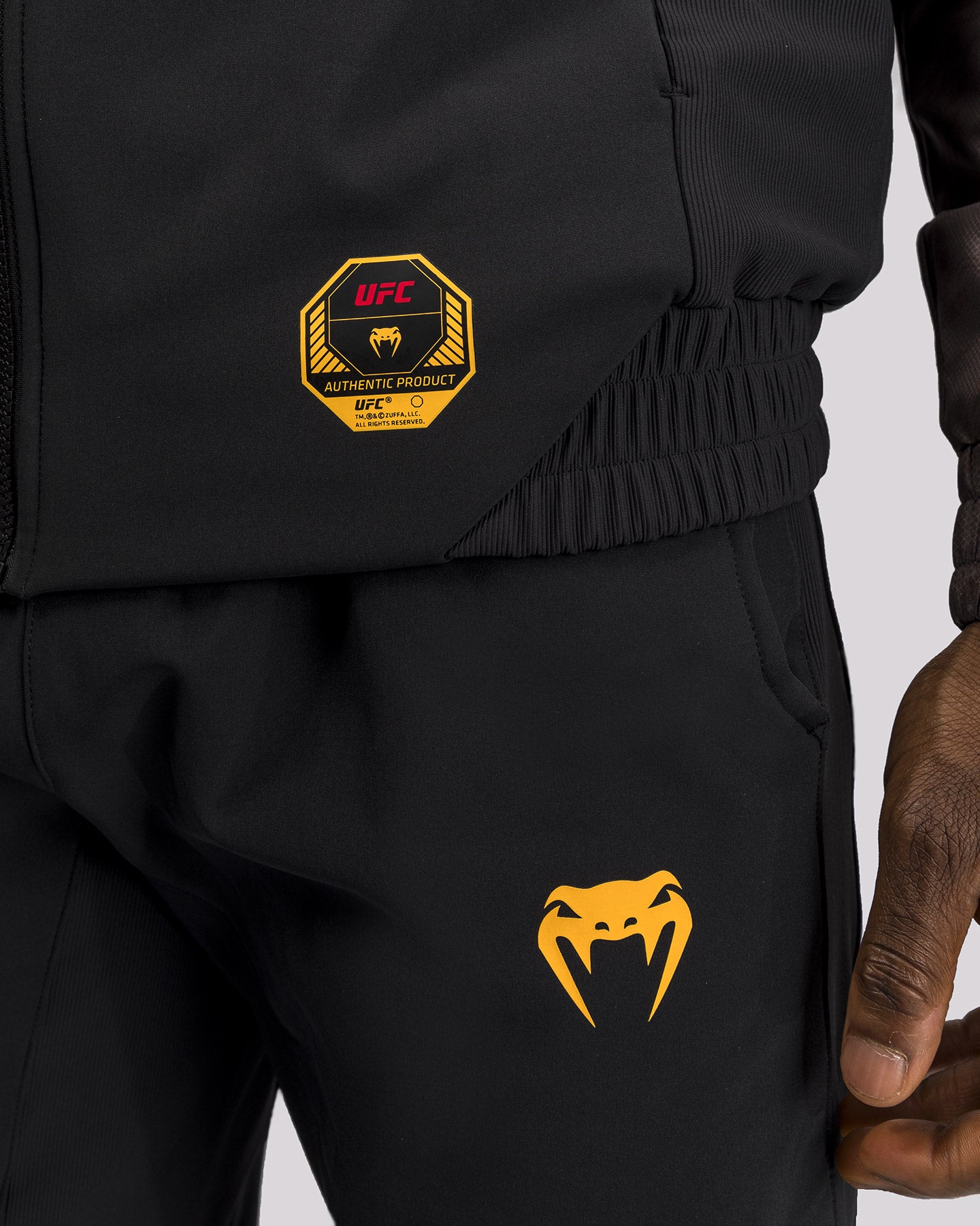 UFC Fusion by Venum Fight Week Herren Zip Hoodie - Erdiges Braun