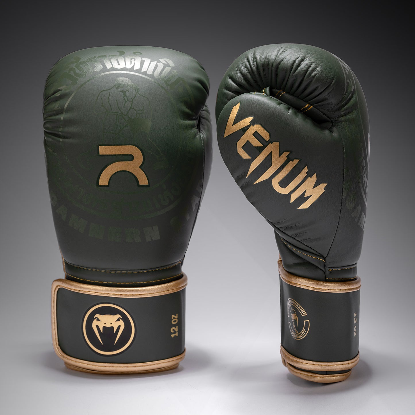 Venum x Rajadamnern Boxhandschuhe - Militärgrün