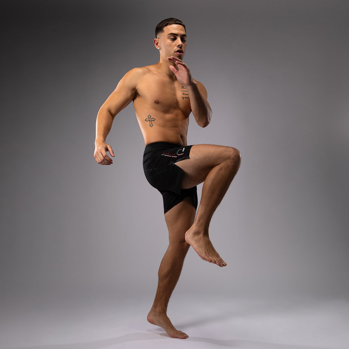 Venum Tactical XT Fightshorts für Männer - Schwarz/Feuerrot