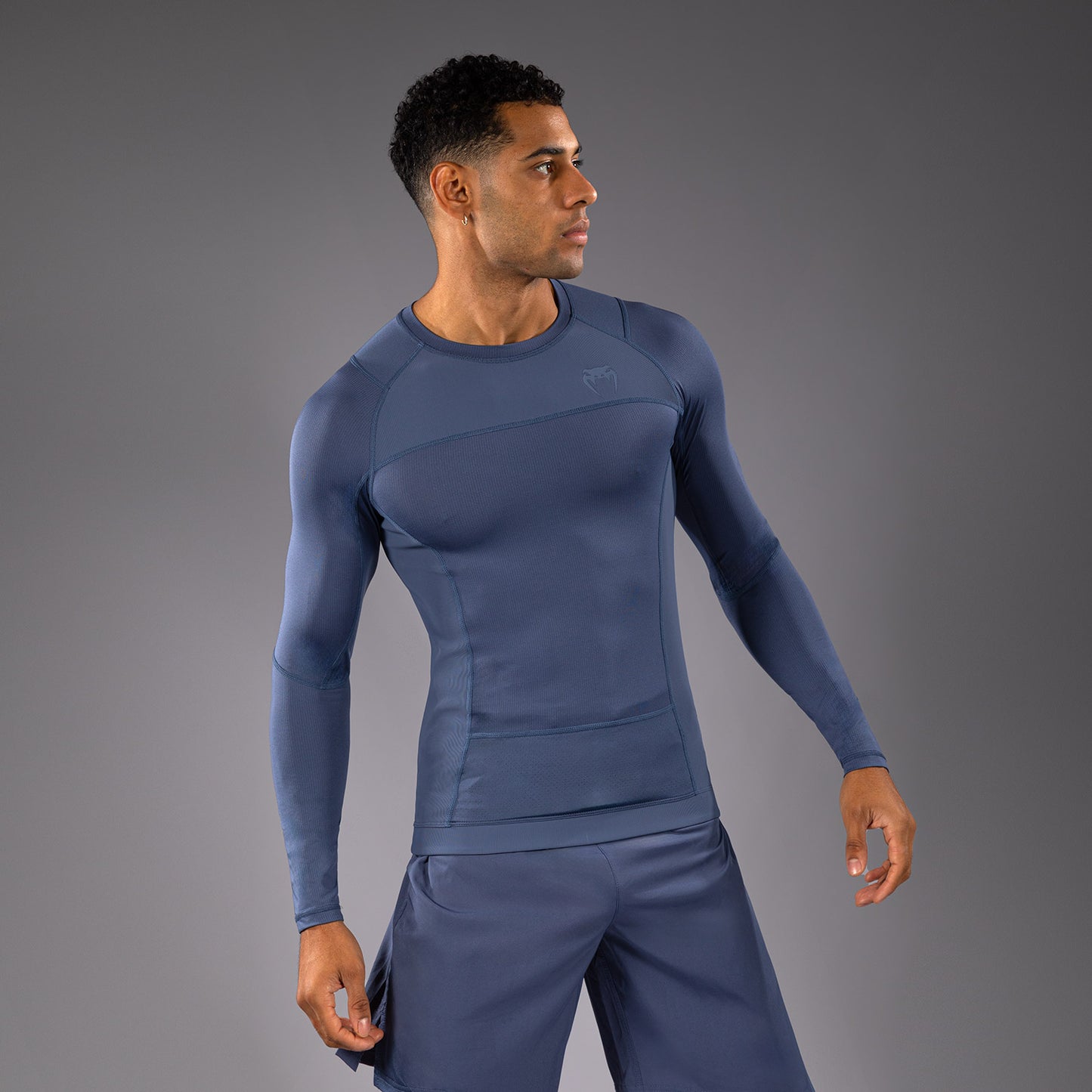 Venum G-Fit Air Herren Langarm Rashguard - Nebelblau