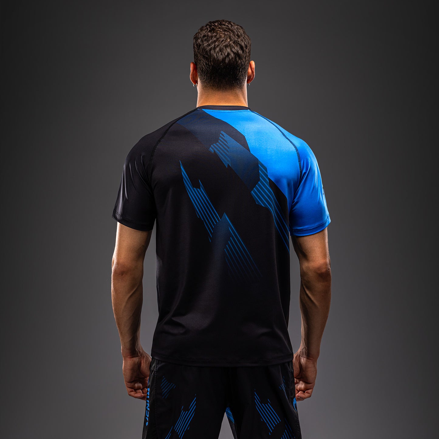 Venum No-Gi 6.0 Dry-Tech T-Shirt - Schwarz/Blau