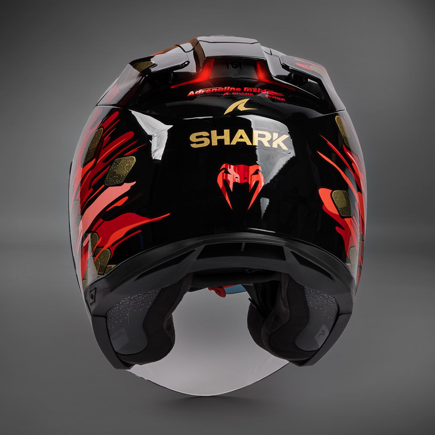Venum x Shark Motorradhelm SKWAL i3 JET - Rot/Gold