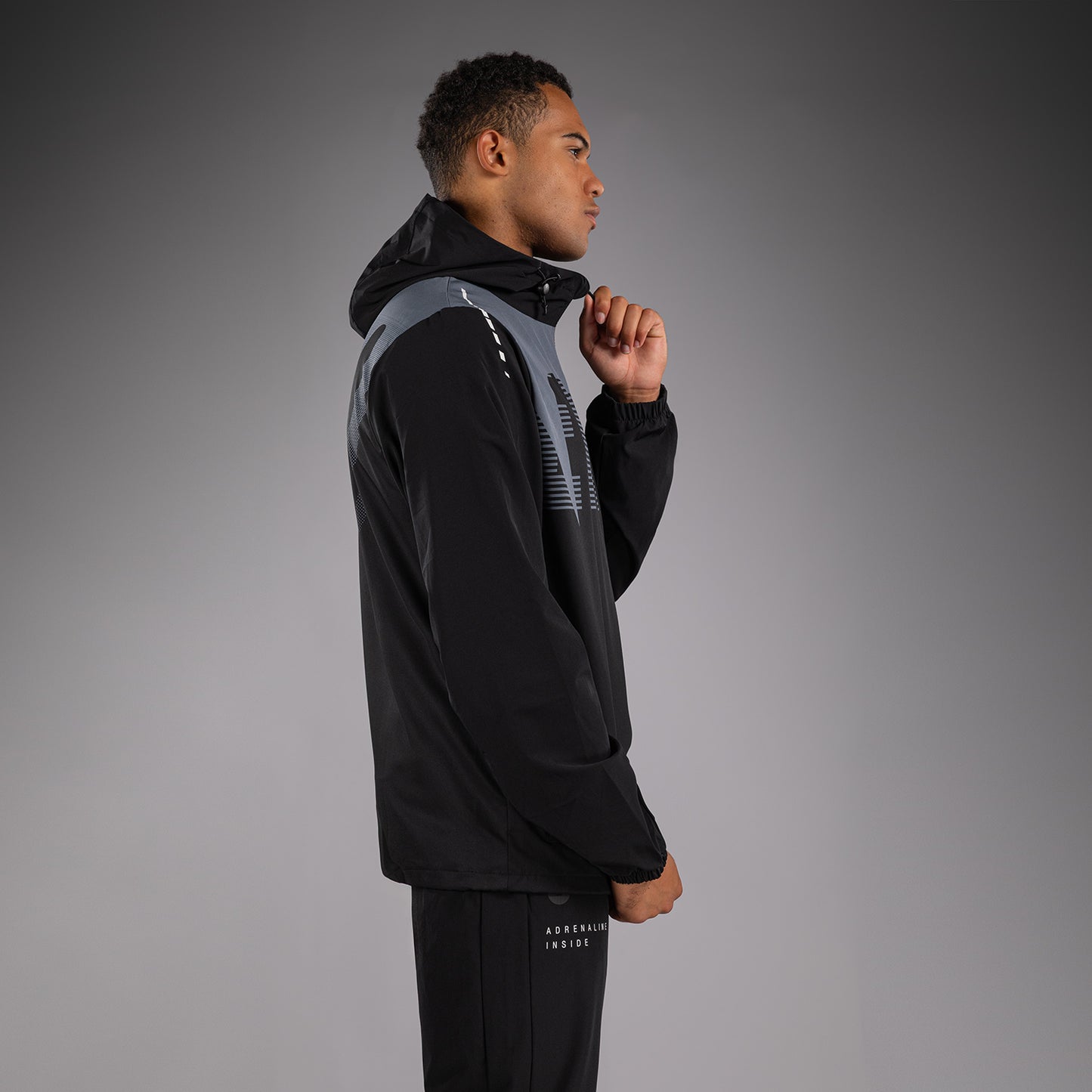 Venum Adrenaline Trainingsjacke – Schwarz/Silbergrau