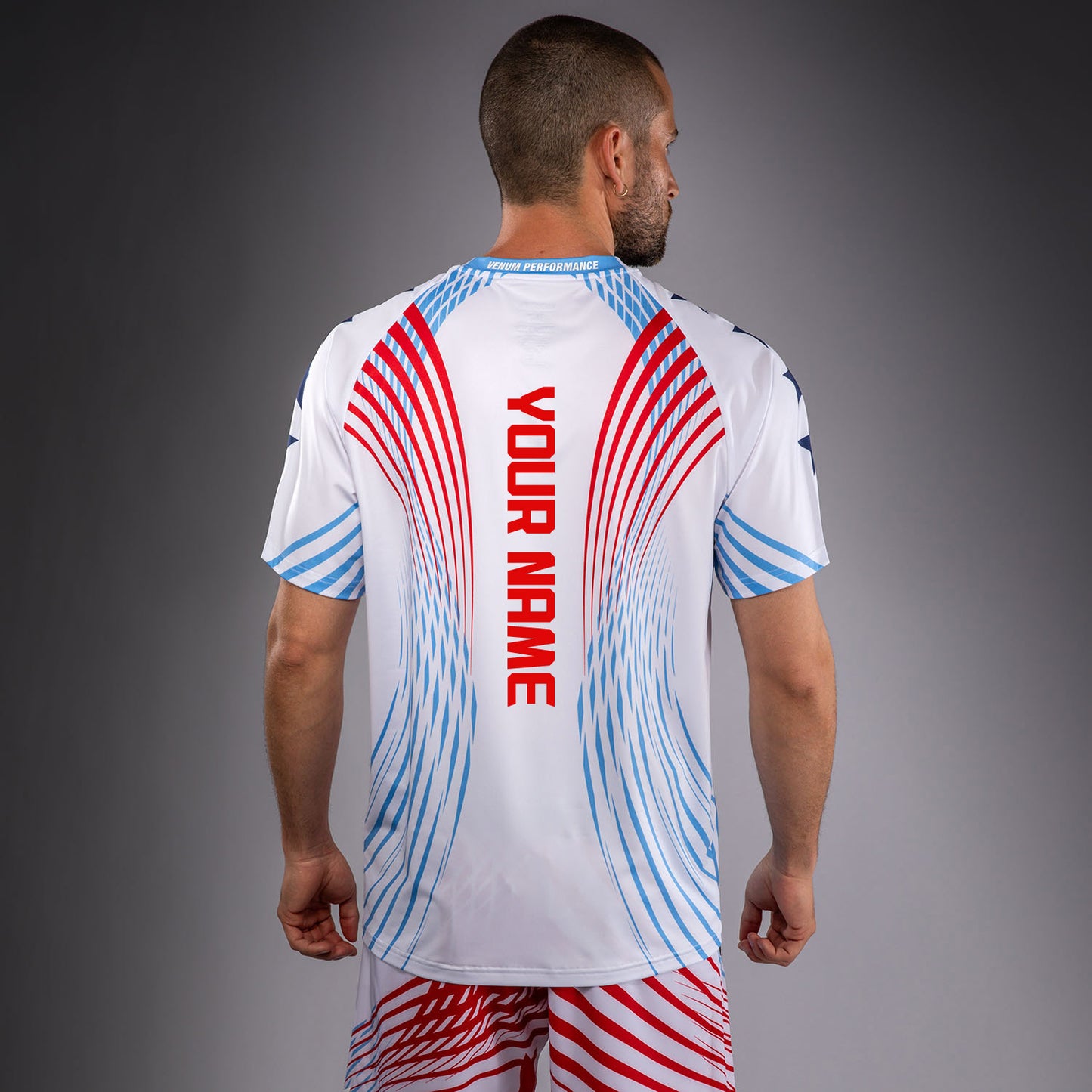 Official UFC Freedom 250 by Venum Personalisiert Authentic Fight Night Walkout Jersey für Herren - Weiß