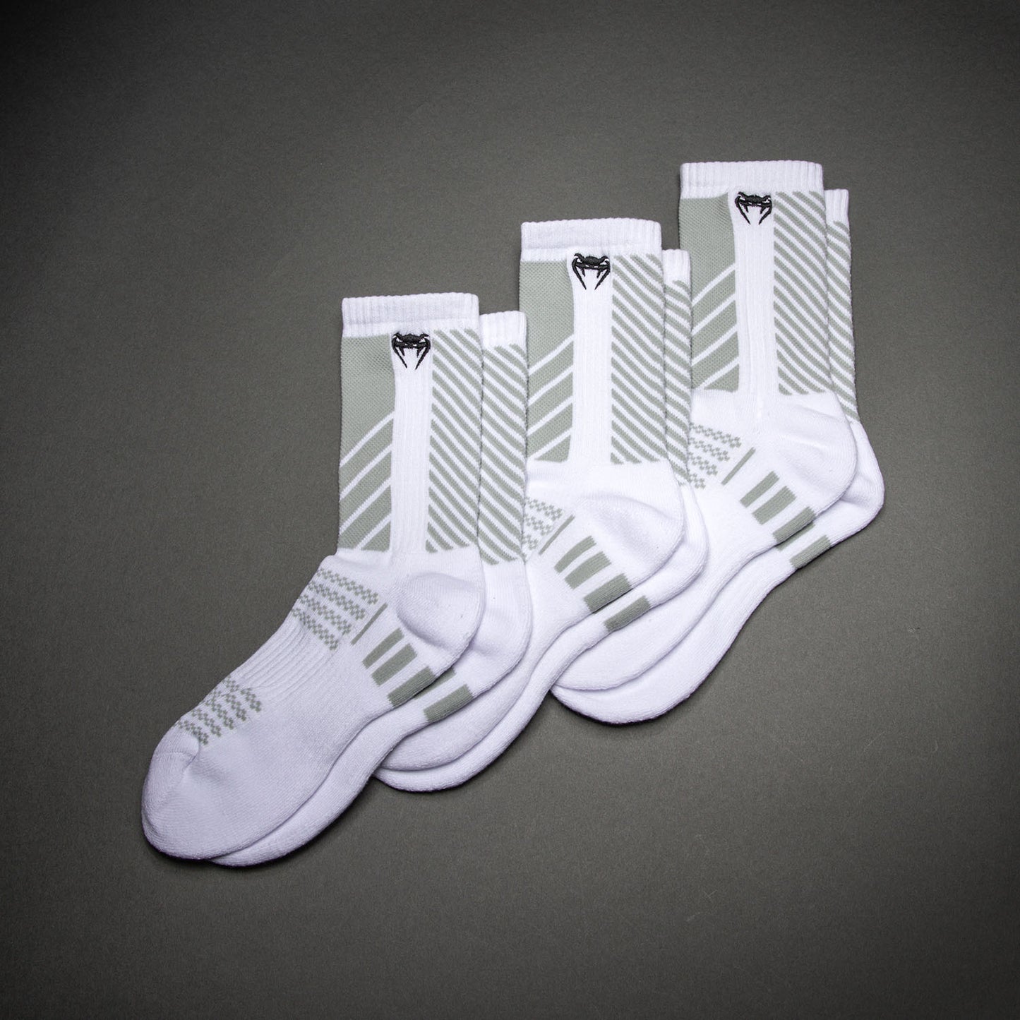 Venum Vector Crew-Socken 3er Pack - Weiß/Grau