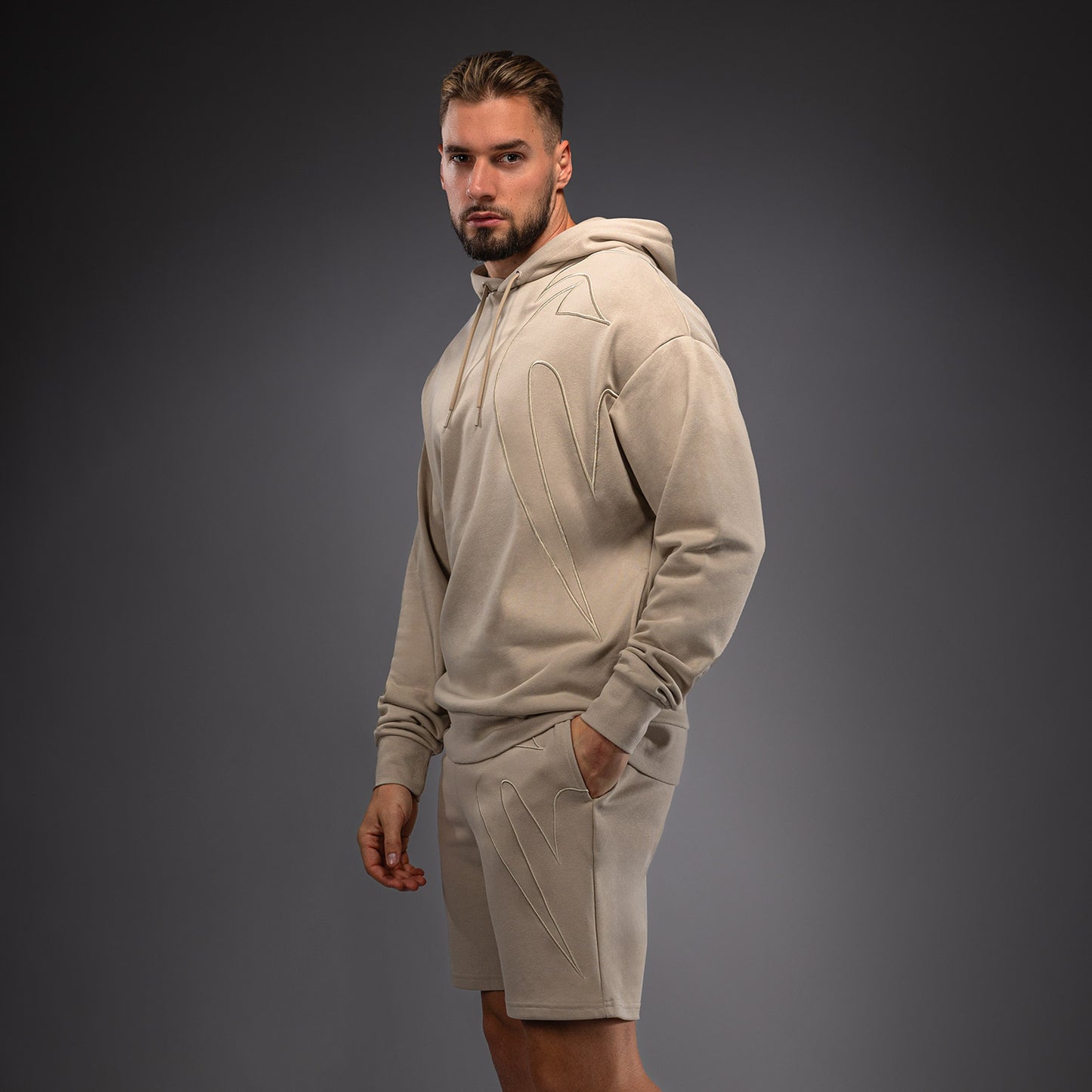 Venum Giant 3D Kapuzenpullover – Hellbeige