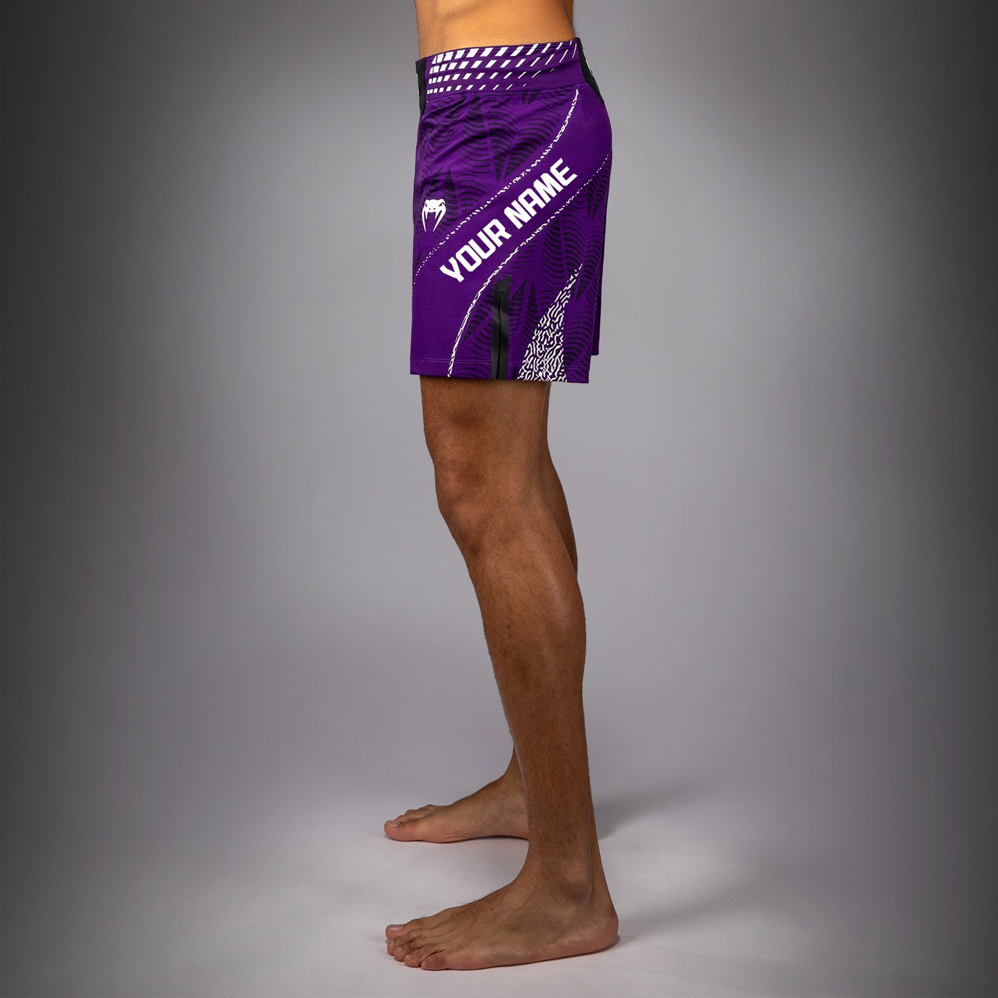 UFC Zenith by Venum Authentic Fight Night Kurze Passform Fight Short Herren Personalisiert - Lila