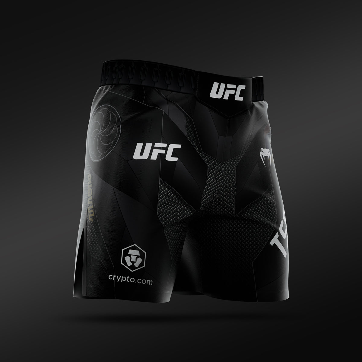 UFC Adrenaline Unrivaled by Venum Herren Fight-Shorts kurze Passform Arman Tsarukyan - Schwarz