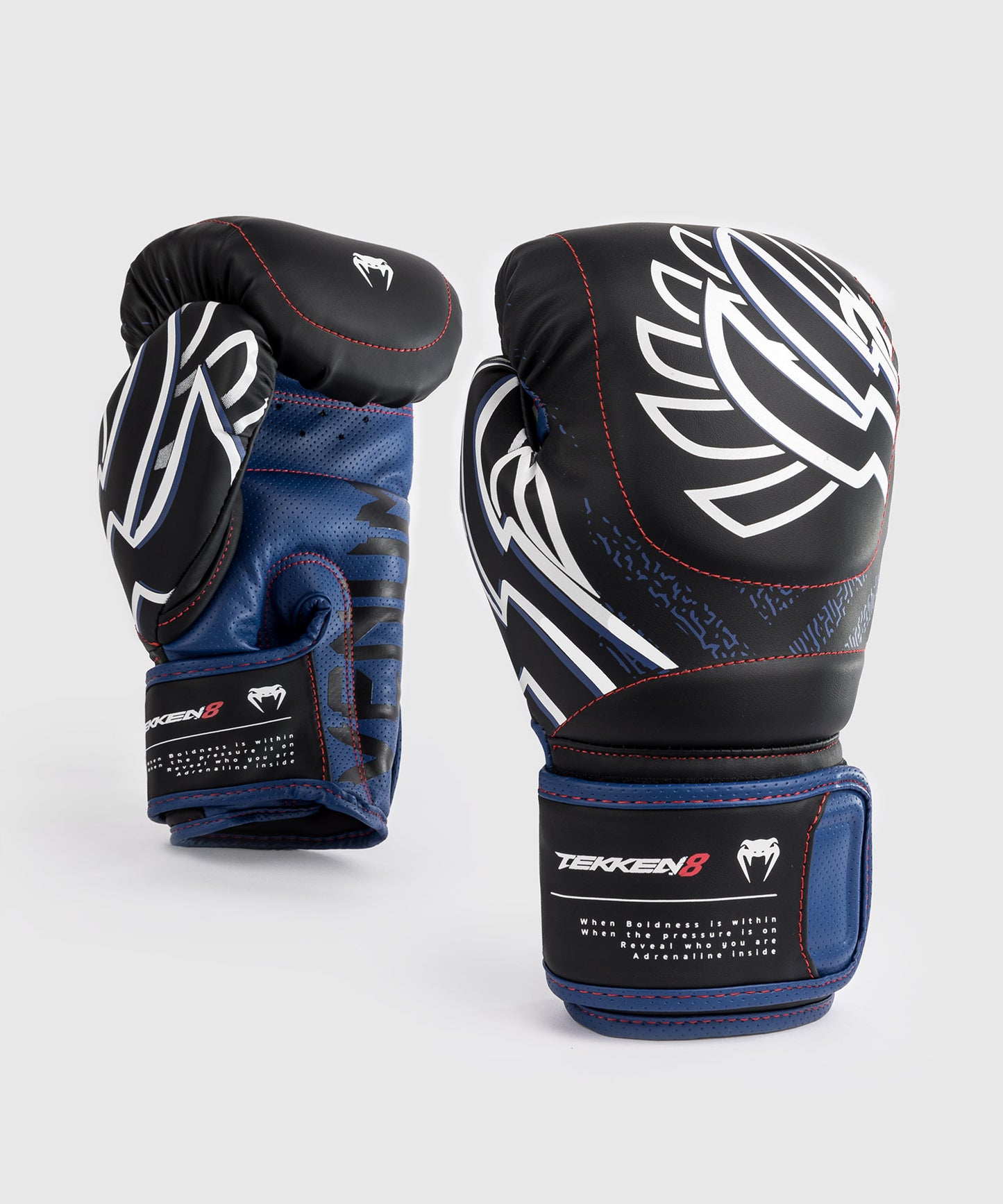 Venum x TEKKEN 8 - Jin Kazama Boxhandschuhe - Blau/Schwarz/Weiß