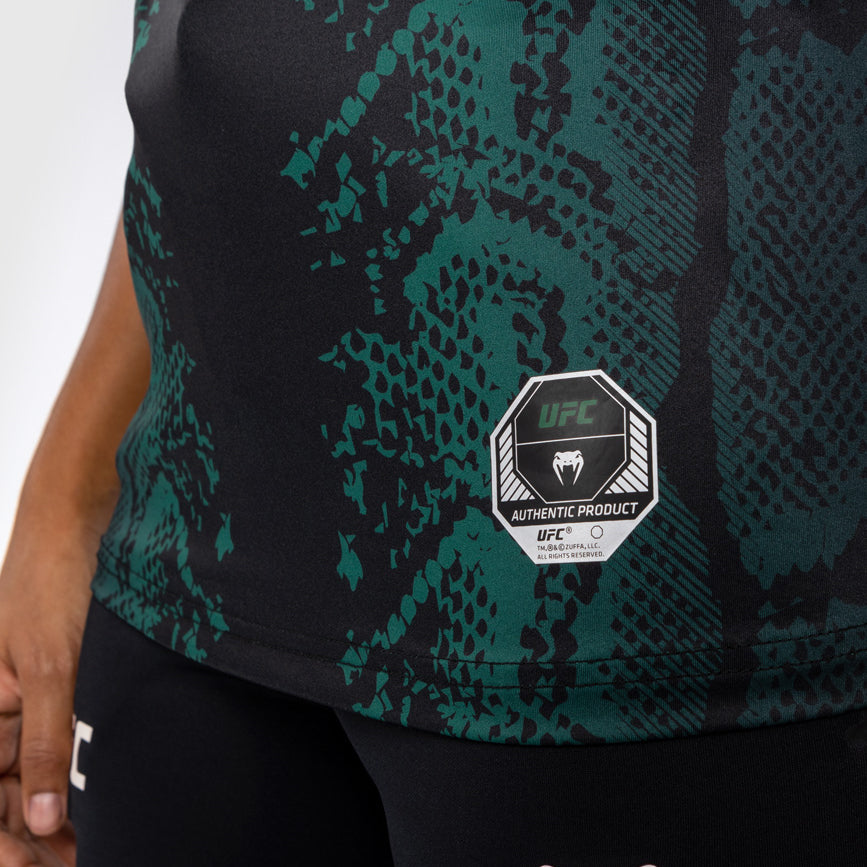 UFC Adrenaline by Venum Authentic Fight Night Women's Walkout Trikot - Emerald Edition - Grün/Schwarz