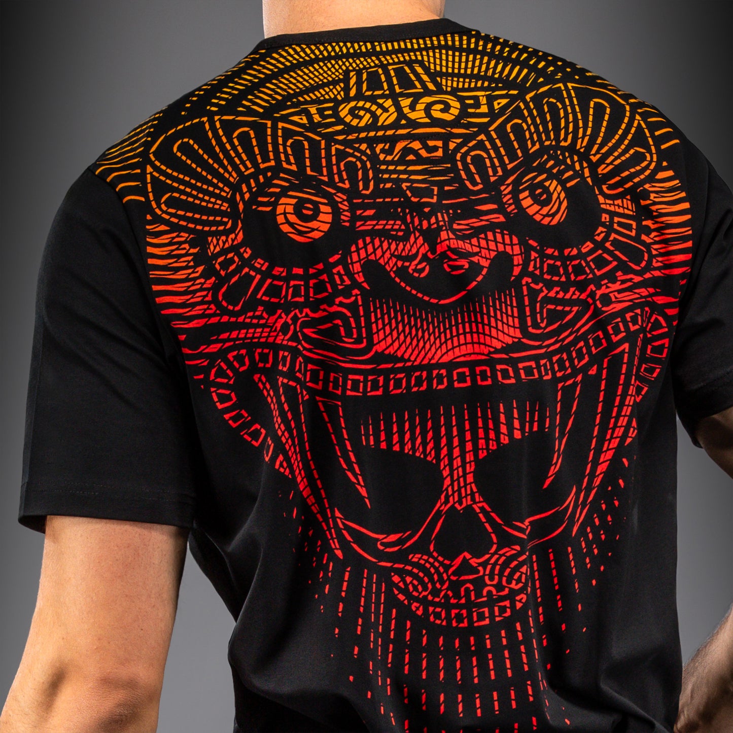 Venum Quetzal Fury T-Shirt - Schwarz/Fury Rot/Tangerine