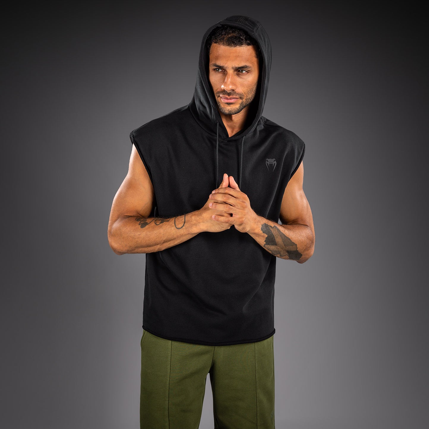 Venum Divide Ärmelloser Kapuzenpullover - Schwarz