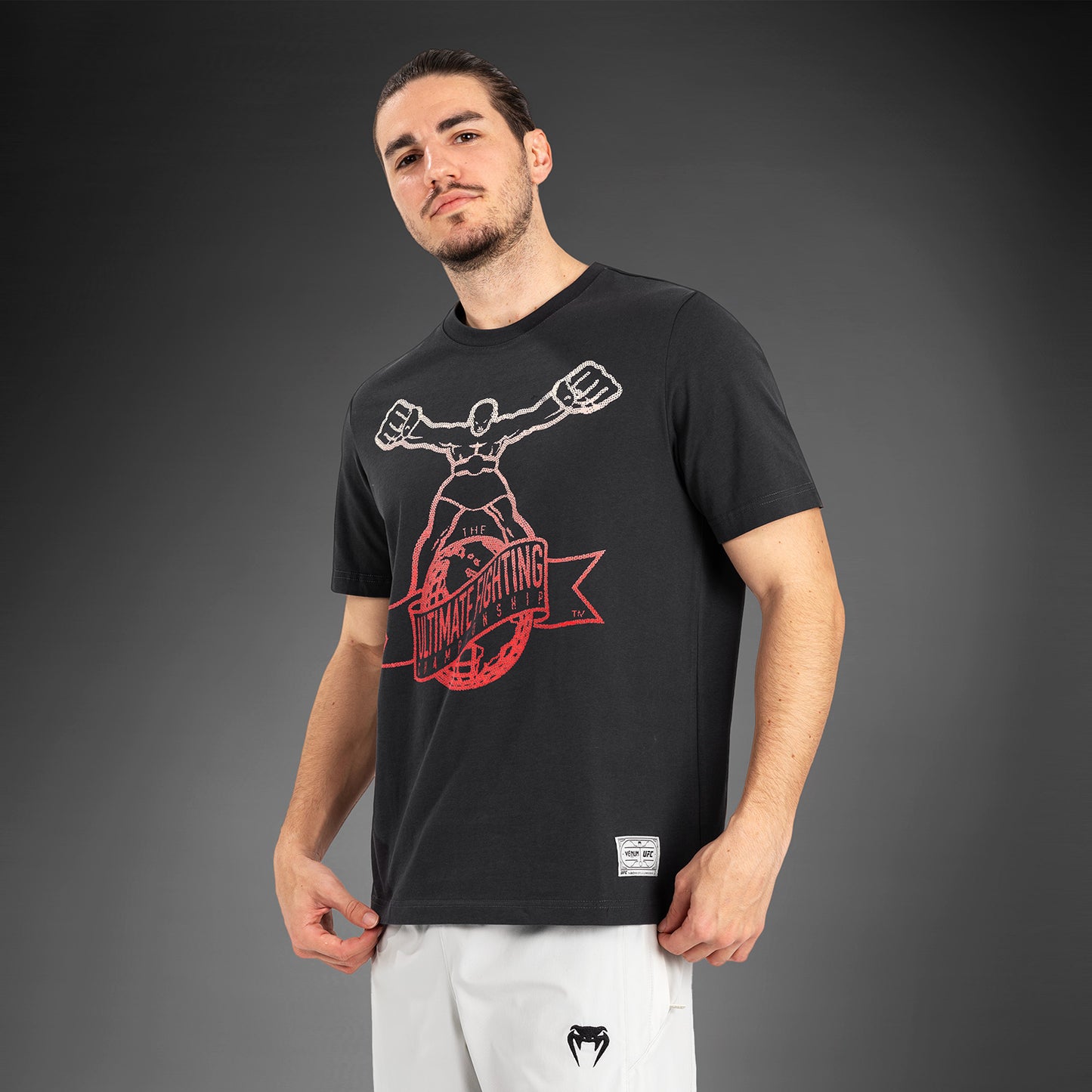 UFC by Venum Ulti-Man T-Shirt - Grau/Rot