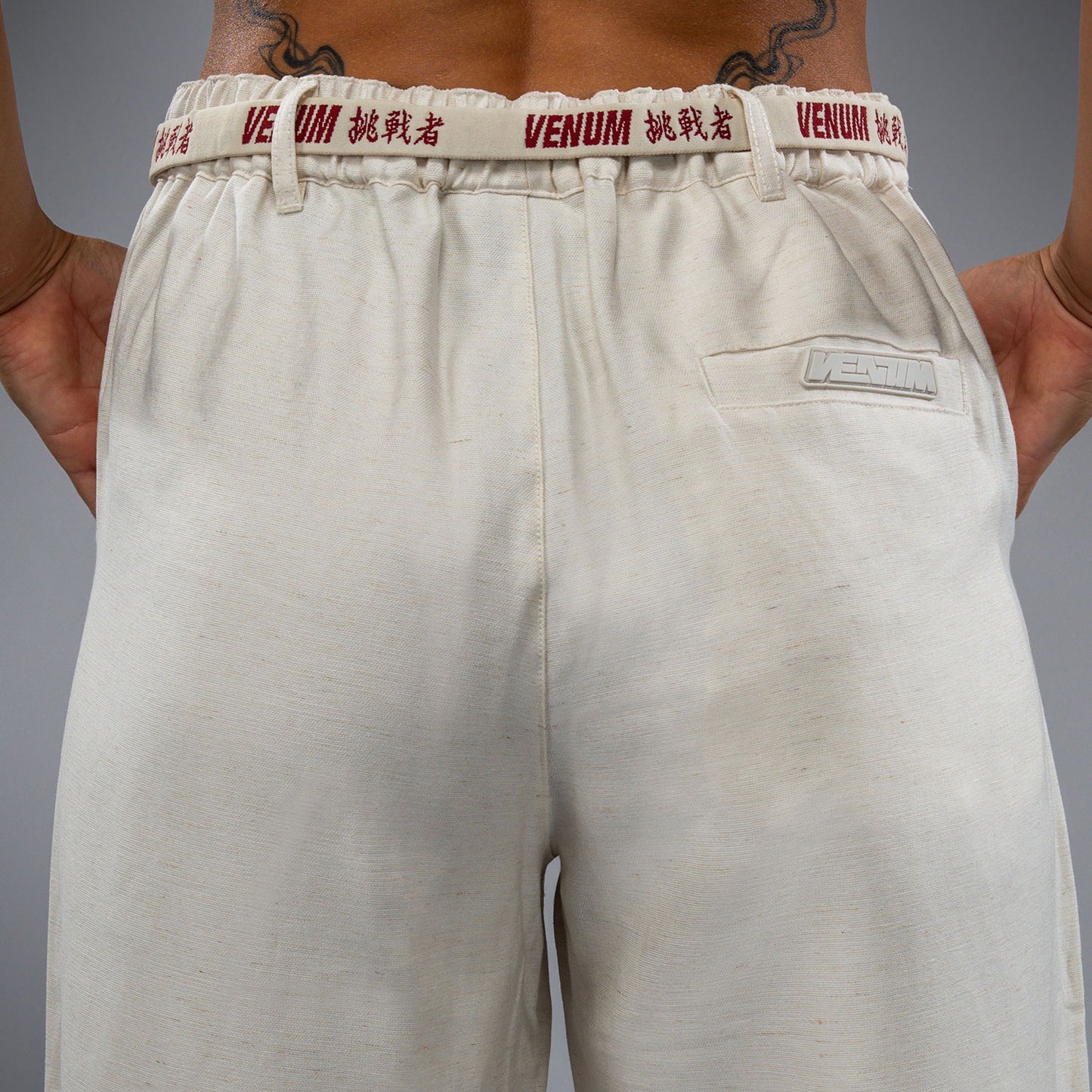 Venum Serpenti Damen Hose – Elfenbein/Burgunder