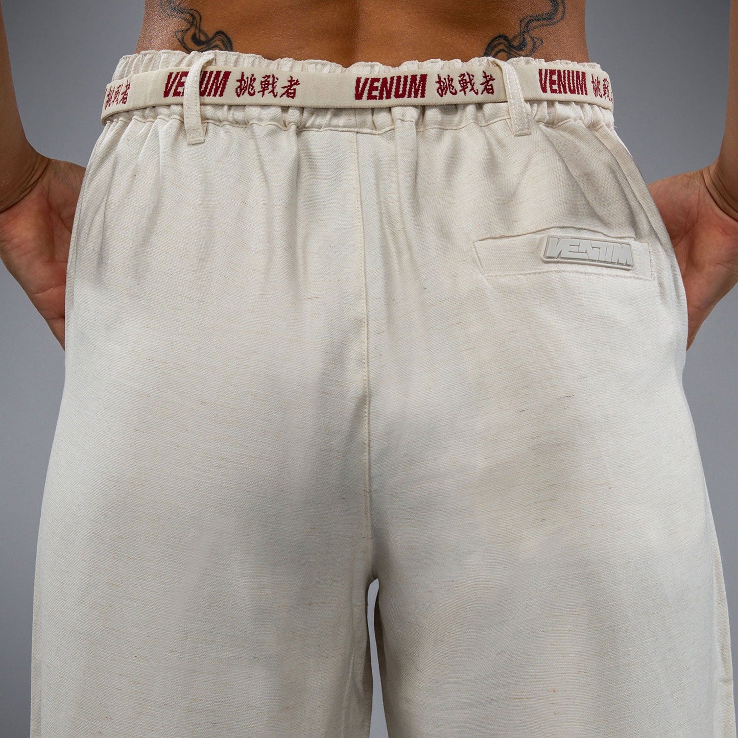 Venum Serpenti Damen Hose – Elfenbein/Burgunder