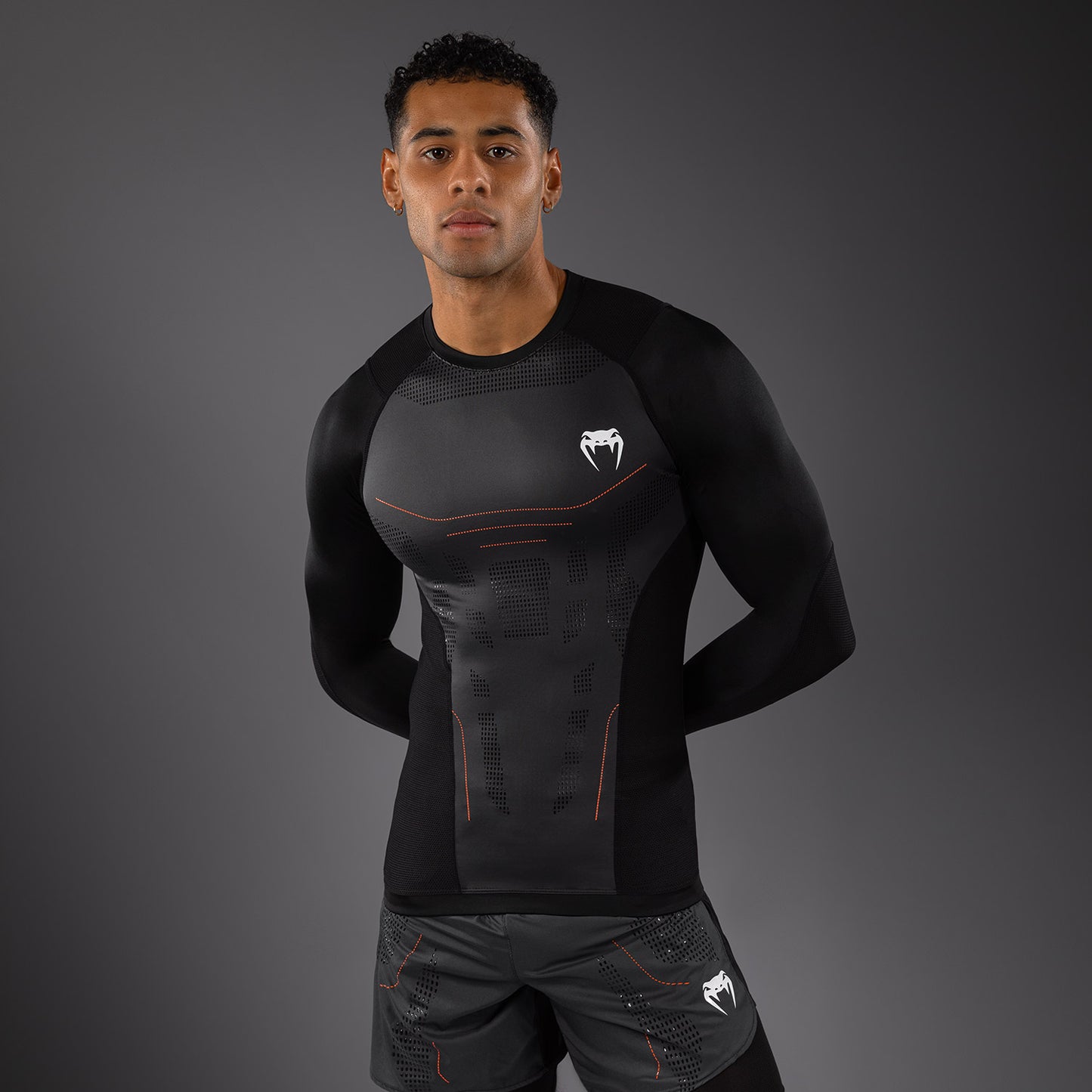 Venum Technical 3.0 Langarm Rashguard - Graphit
