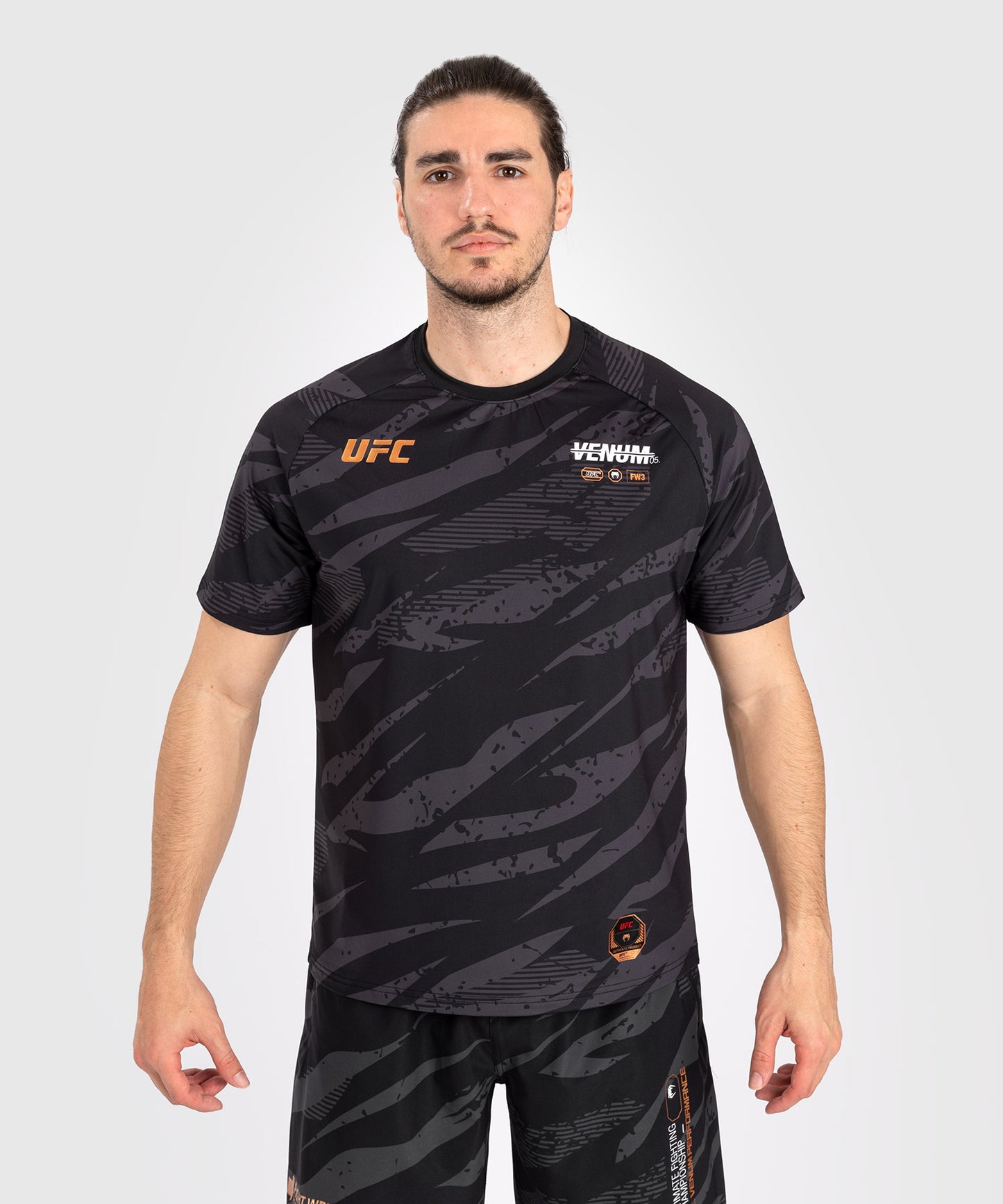 UFC Adrenaline by Venum Fight Week Herren Dry Tech T-Shirt - Urban Camo