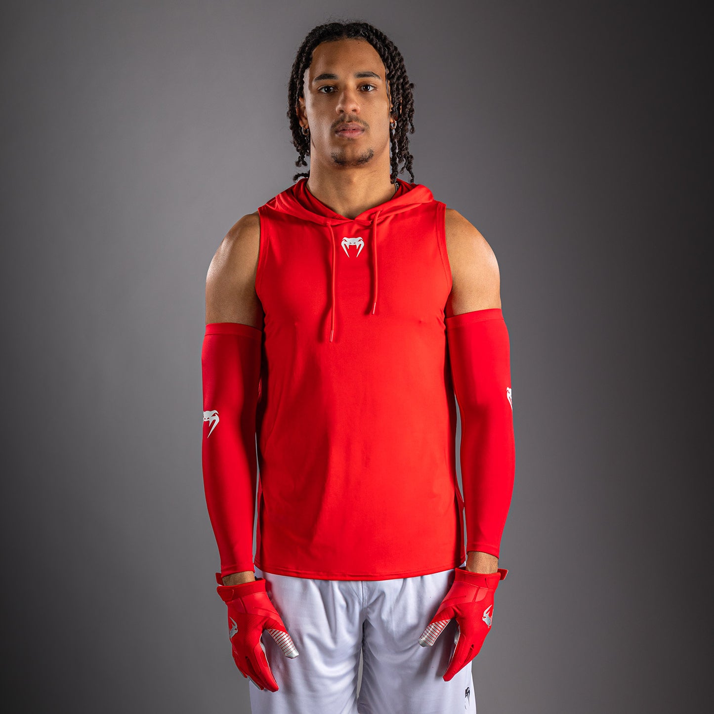 Venum Elite Ärmelloser Dry-Tech Kapuzenpullover - Rot