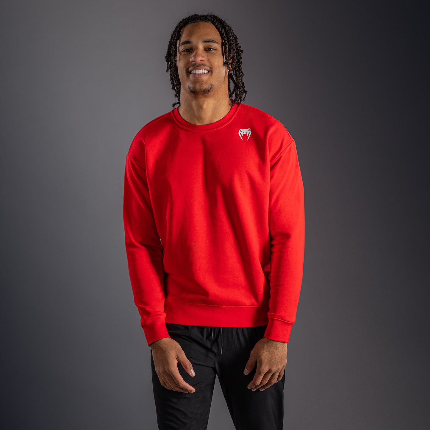 Venum Lineup Fleece Crew - Rot/Weiß