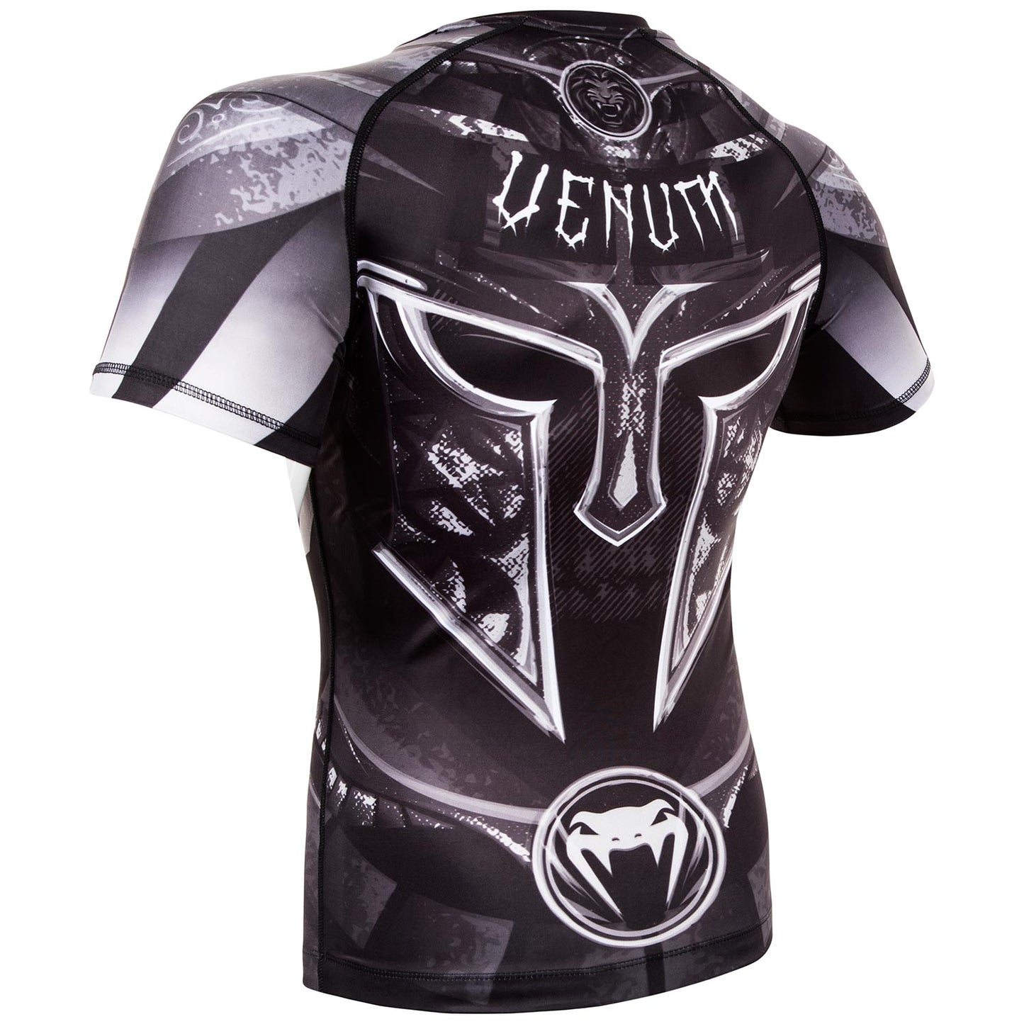 Venum Gladiator 3.0 Rashguard - Schwarz/Weiß - Kurzarm
