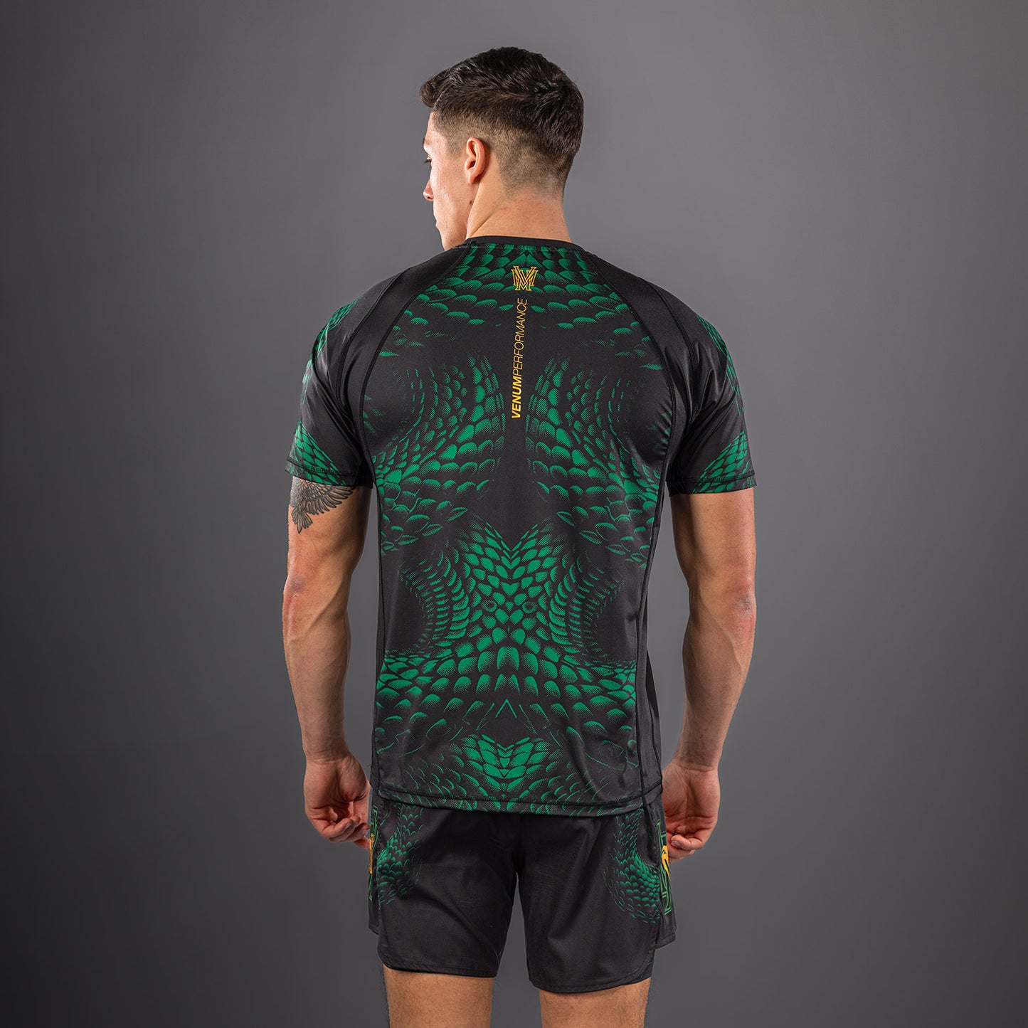 Venum Matupa Dry-Tech-T-Shirt - Schwarz/Grün/Gold
