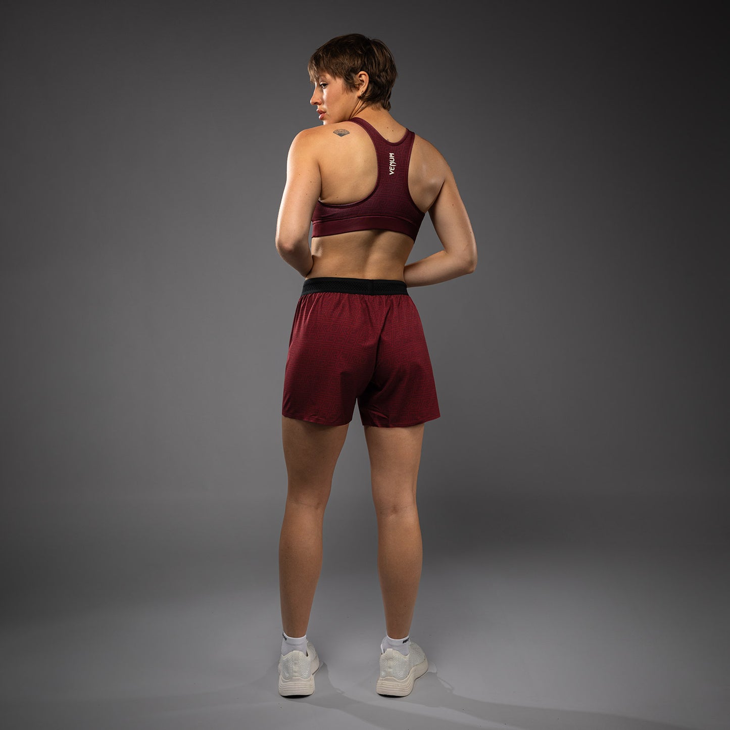 Venum x Ares Damen Trainingsshorts - Burgunder