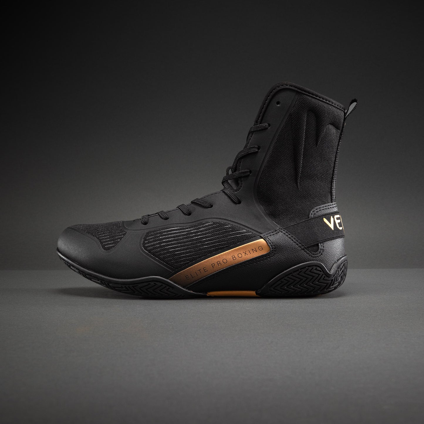 Venum Elite Neo Boxschuhe – Schwarz/Gold