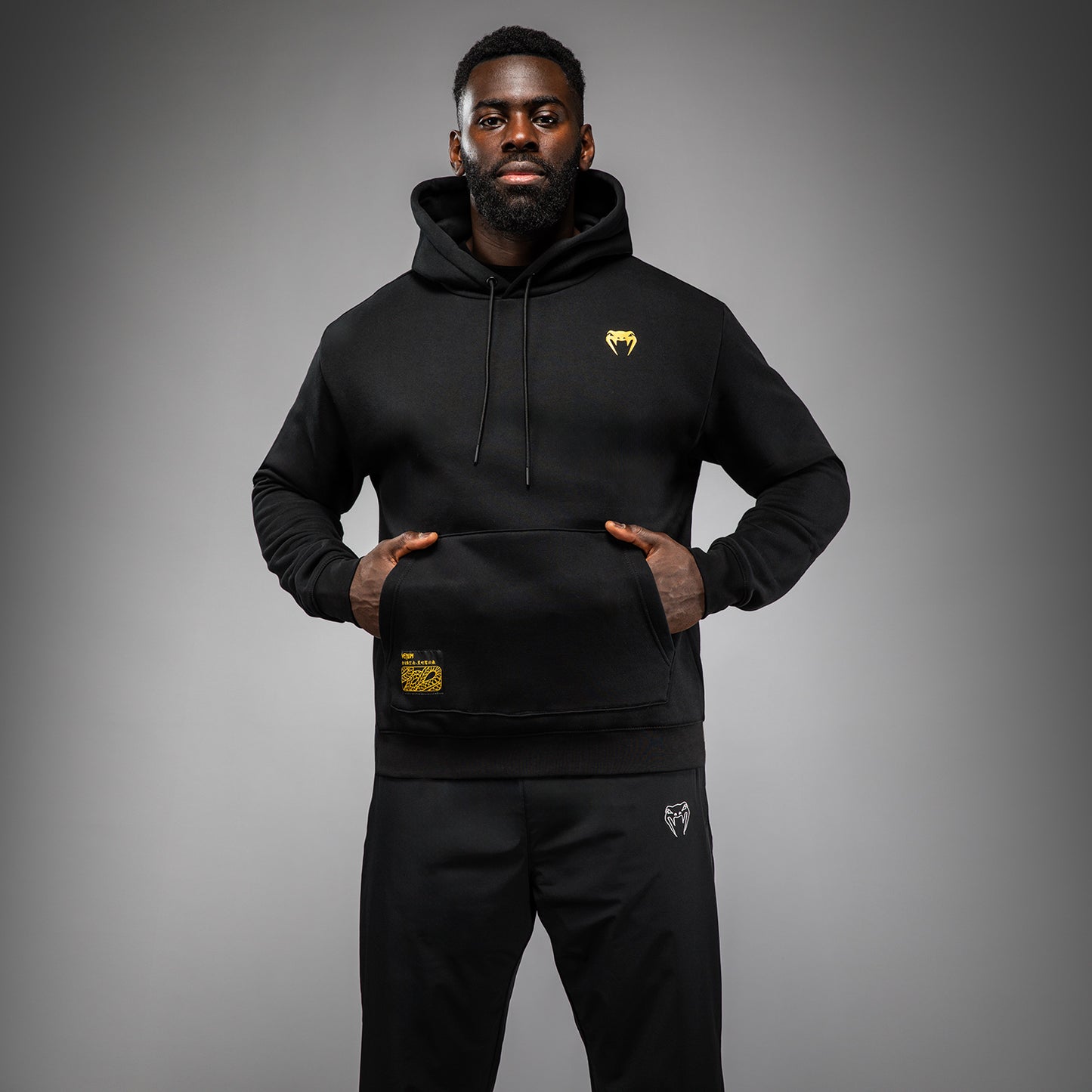 Venum Serpenti Hoodie – Schwarz/Silber/Gold