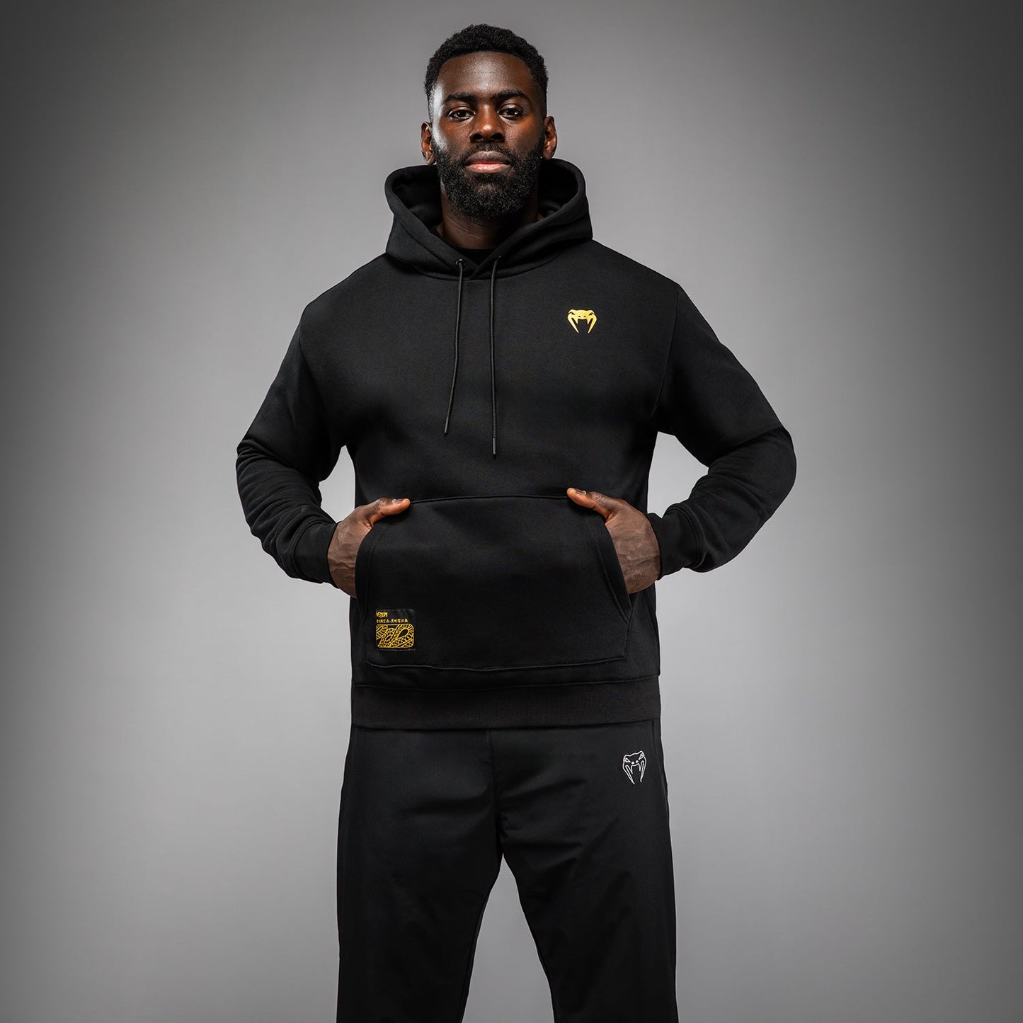 Venum Serpenti Hoodie – Schwarz/Silber/Gold