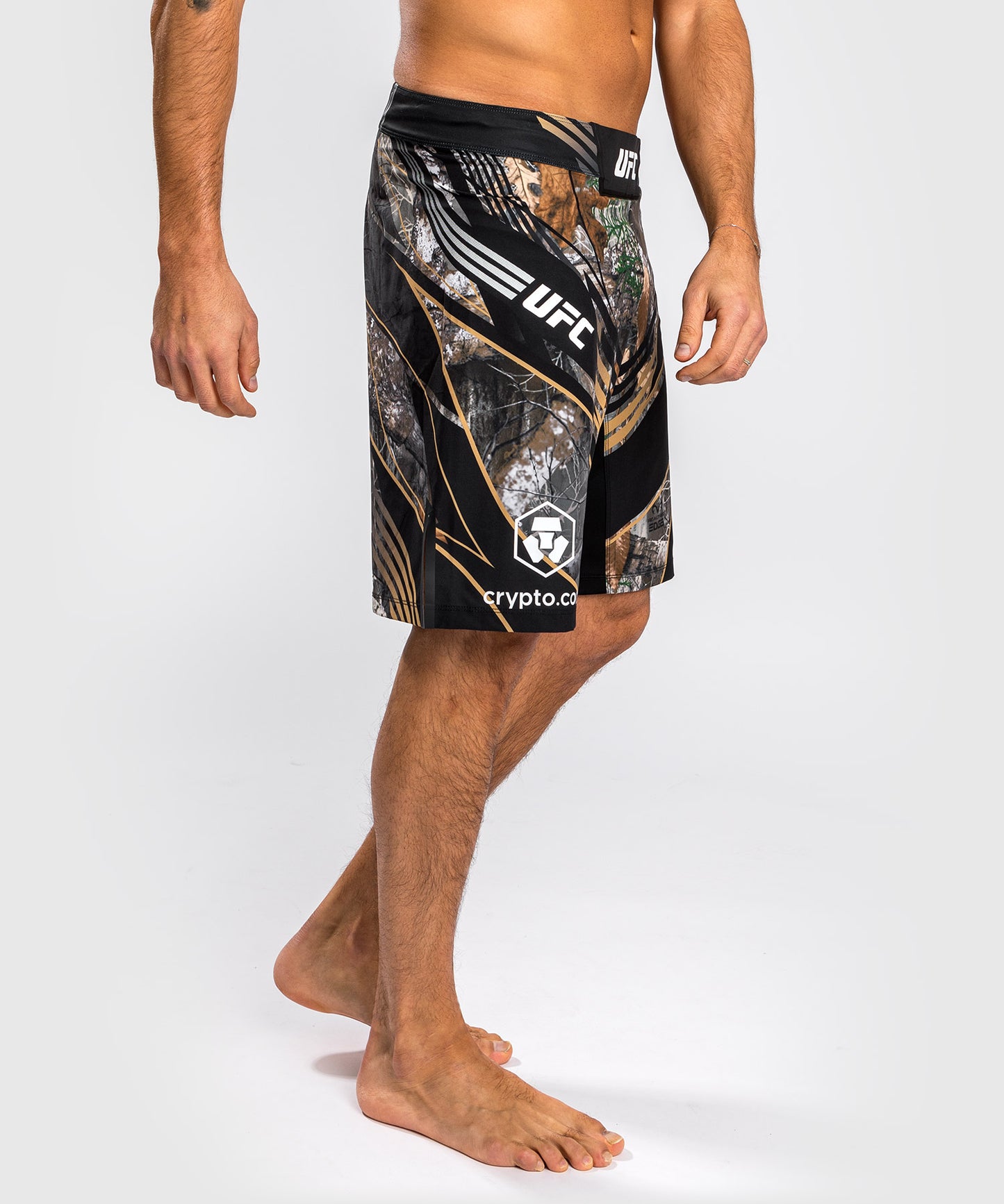 UFC Venum Authentic Fight Night Fightshorts für Herren – Langer Schnitt – Realtree® Camo