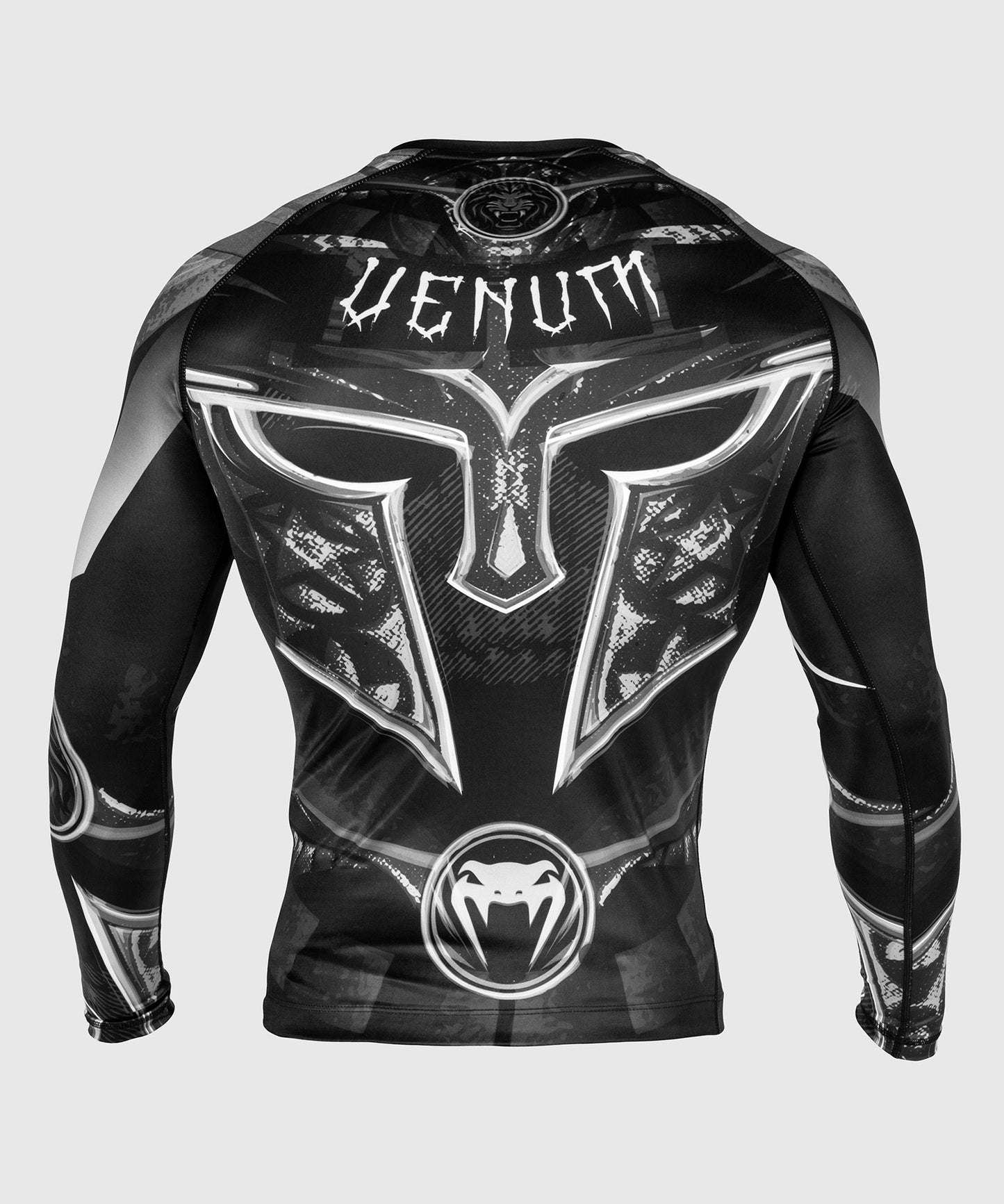 Venum Gladiator 3.0 Rashguard - Schwarz/Weiß - Langarm