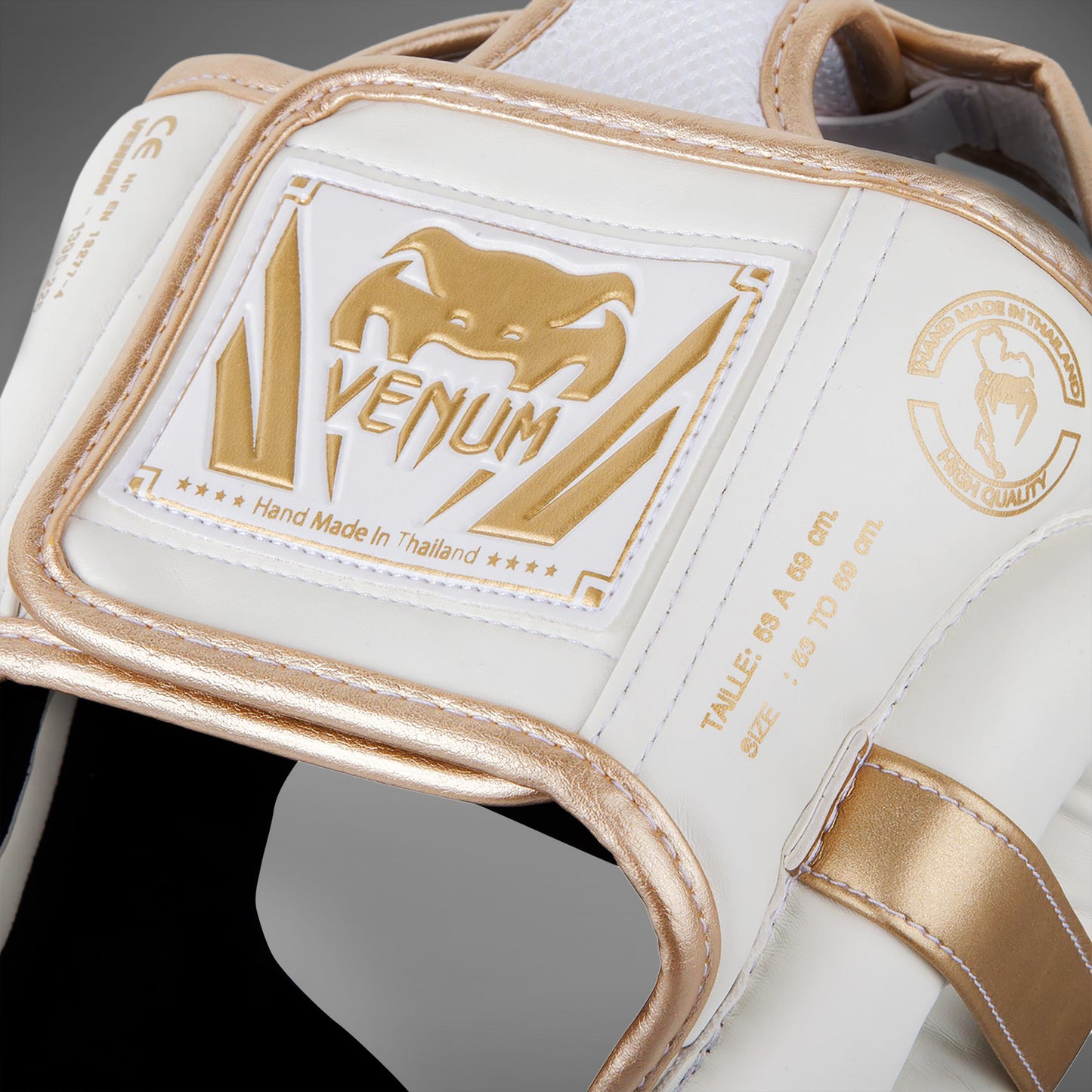 Venum Elite Kopfschutz-Weiß/Gold