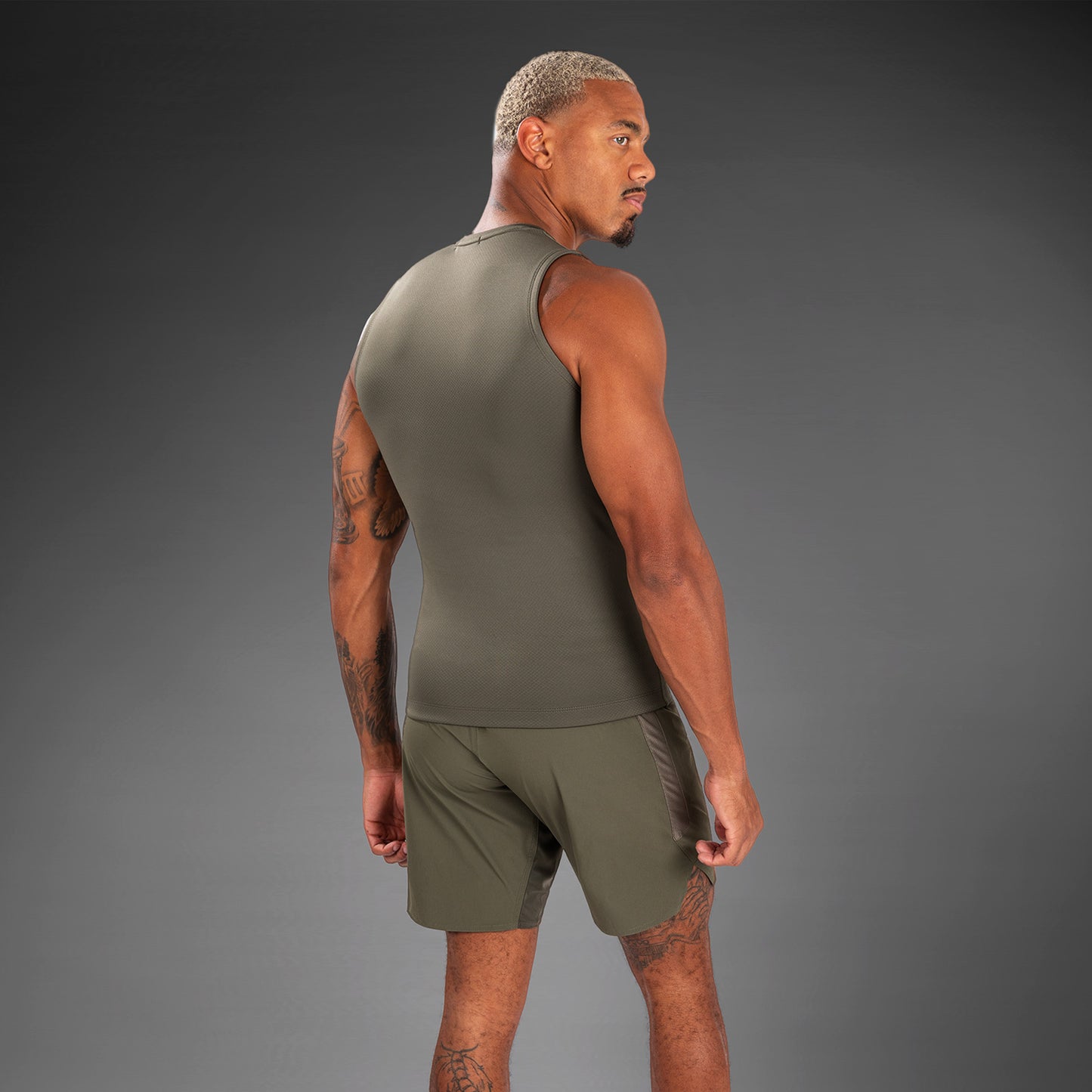 Venum Contender Herren Ärmelloser Rashguard - Khaki