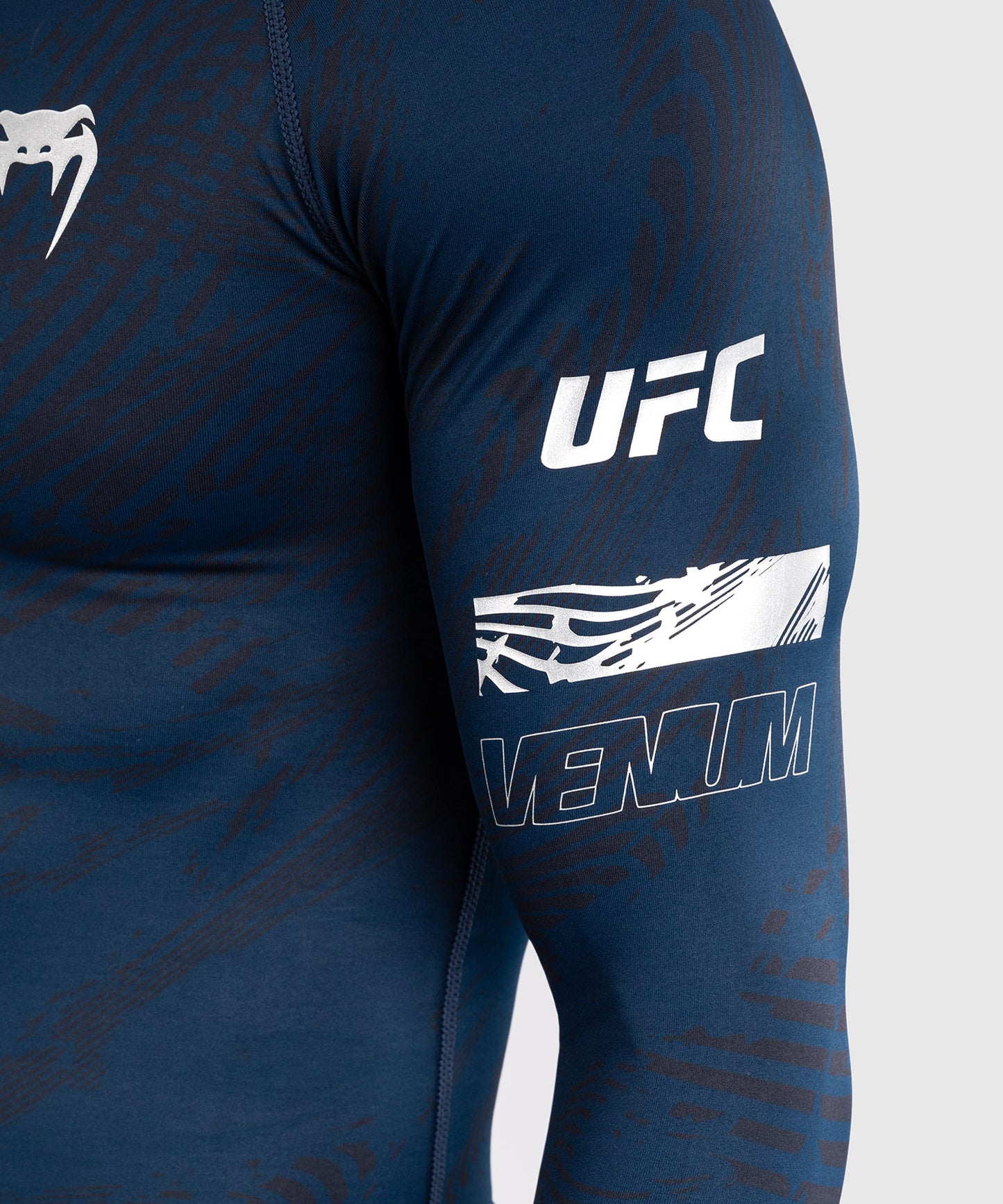 UFC Fusion by Venum Fight Week Herren Performance Langarm Rashguard - Ozeanisches Blau