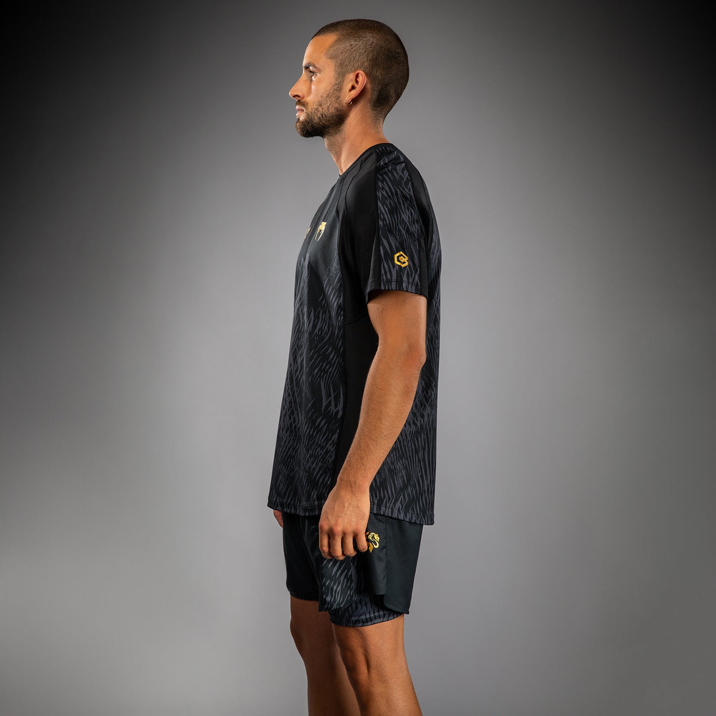 Venum x Chimaev Dry-Tech Shirt - Schwarz/Grau