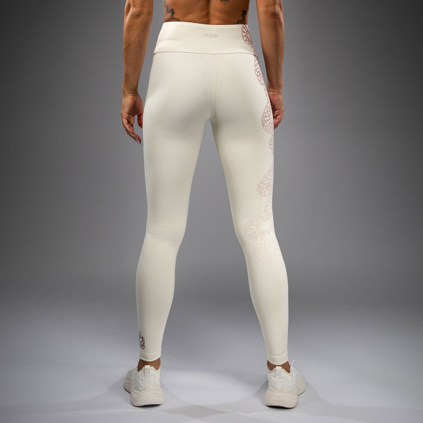 Venum Serpenti Damen Leggings – Elfenbein/Burgunder