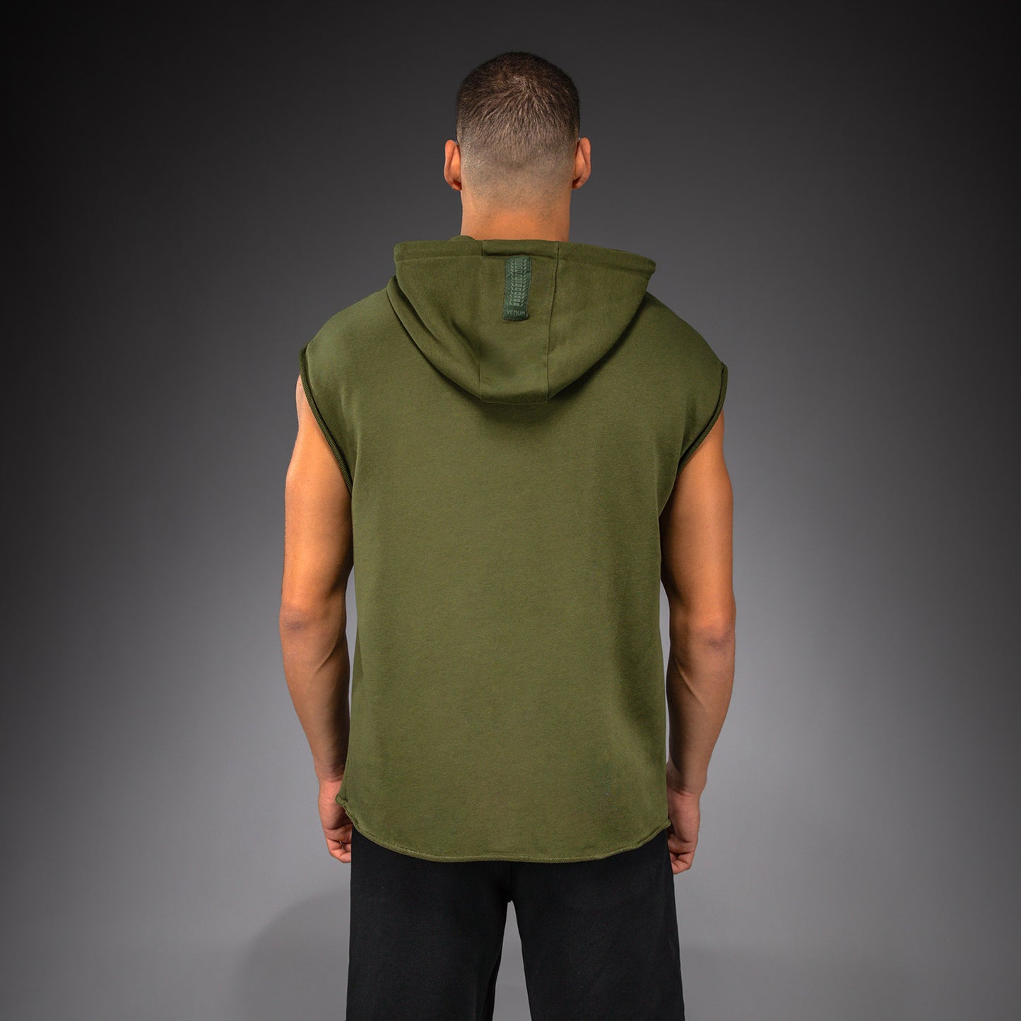 Venum Boxing VT Ärmelloser Kapuzenpullover – Militärgrün