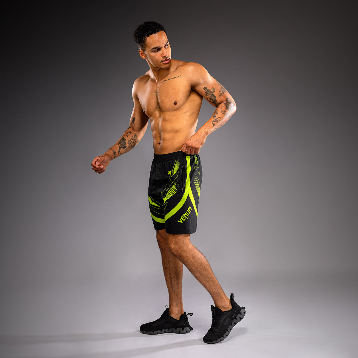 Venum Amazonia Reborn Trainingsshorts - Schwarz/Grün