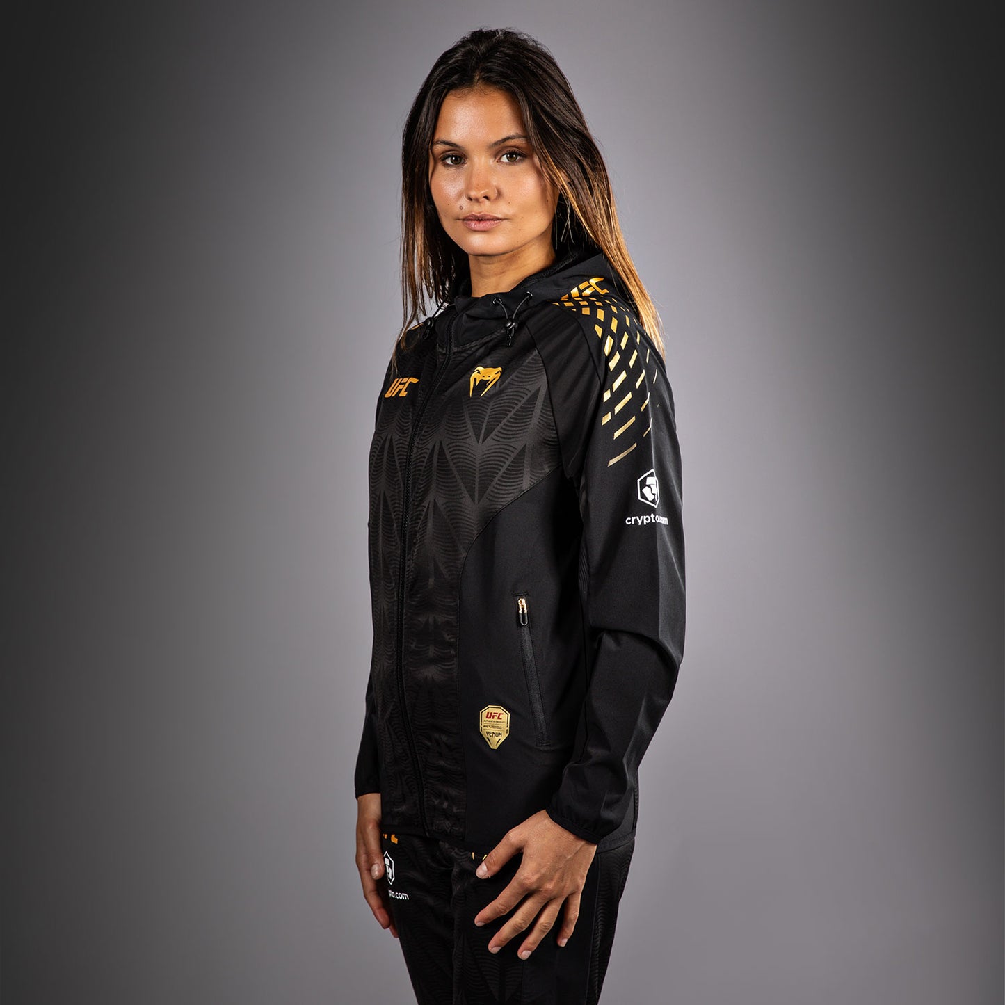 UFC Zenith by Venum Authentic Fight Night Kapuzenjacke Damen Personalisiert - Champion