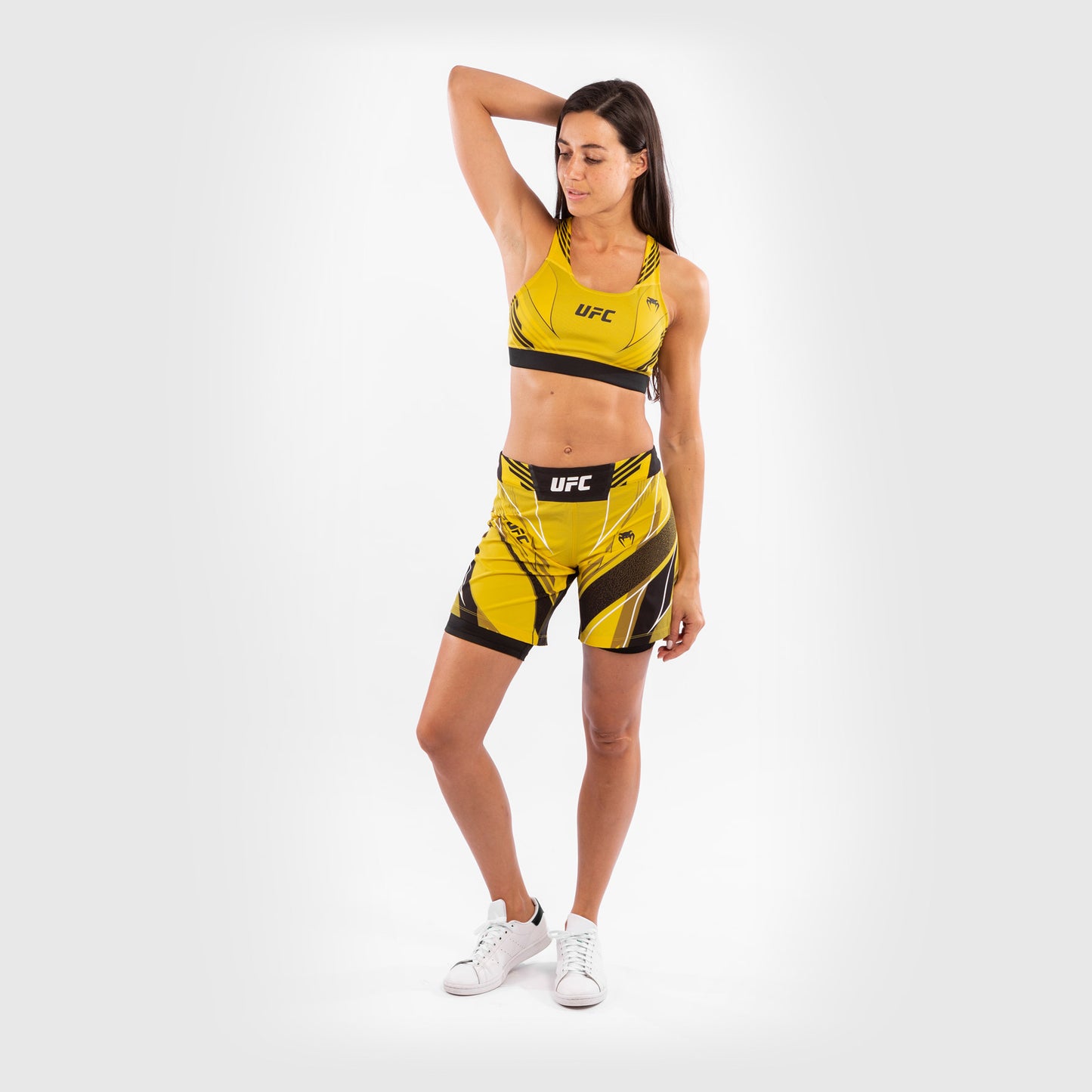 UFC Venum Authentic Fight Night Damen Shorts - Long Fit - Gelb