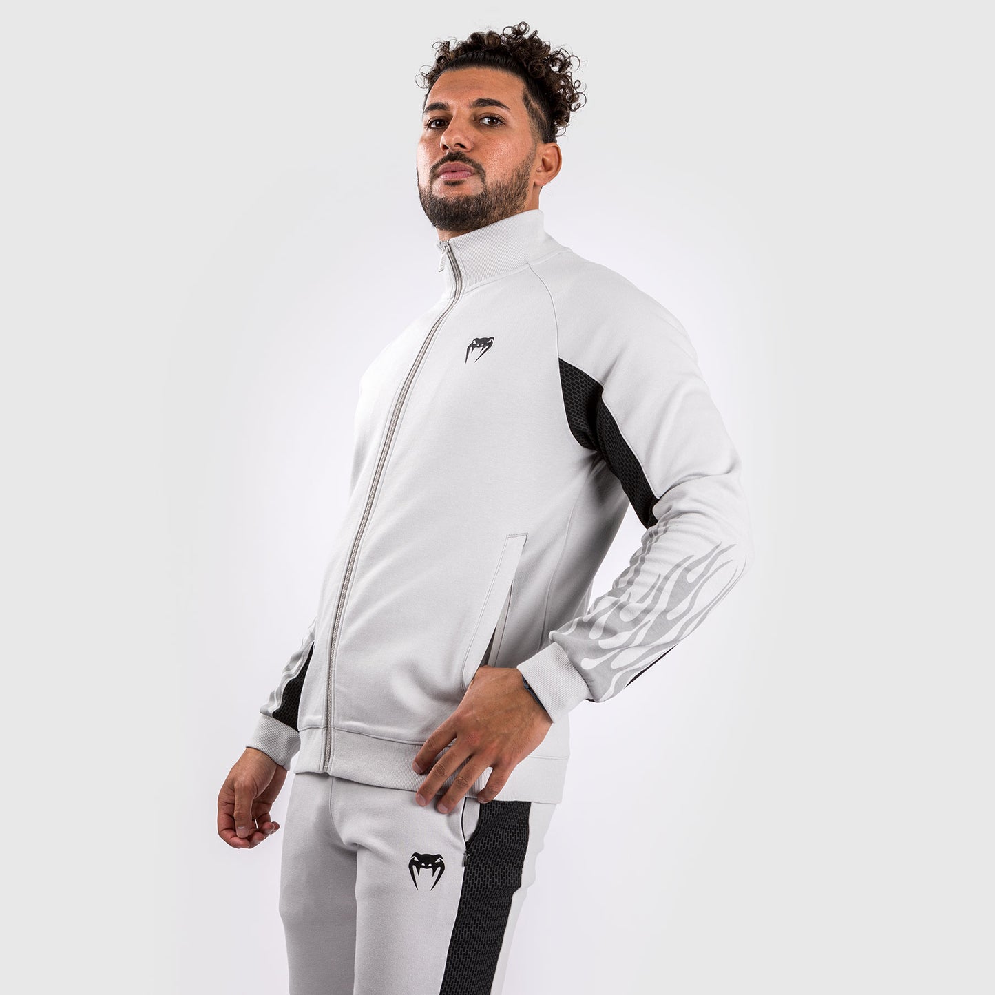 Venum x Dodge Demon 170 Herren-Jacke mit durchgehendem Reißverschluss - Grau