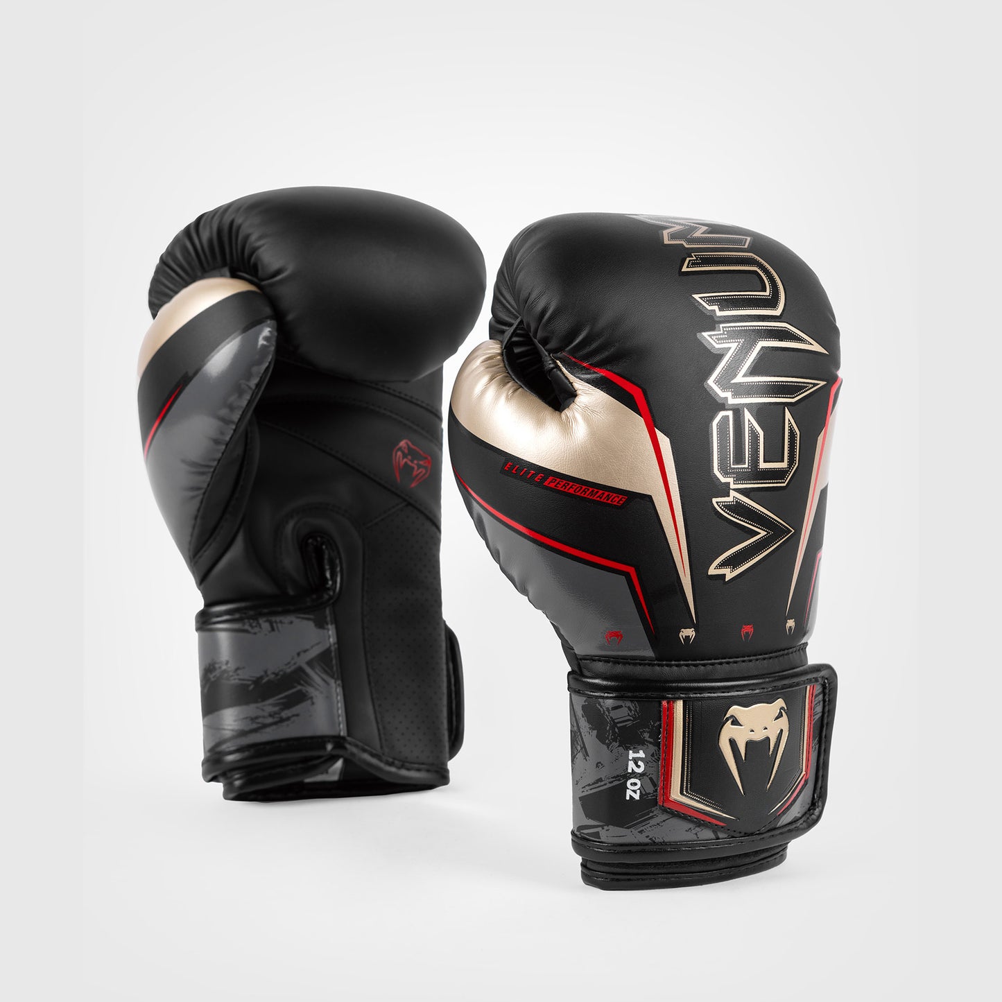 Venum Elite Evo Boxhandschuhe - Schwarz/Gold/Rot