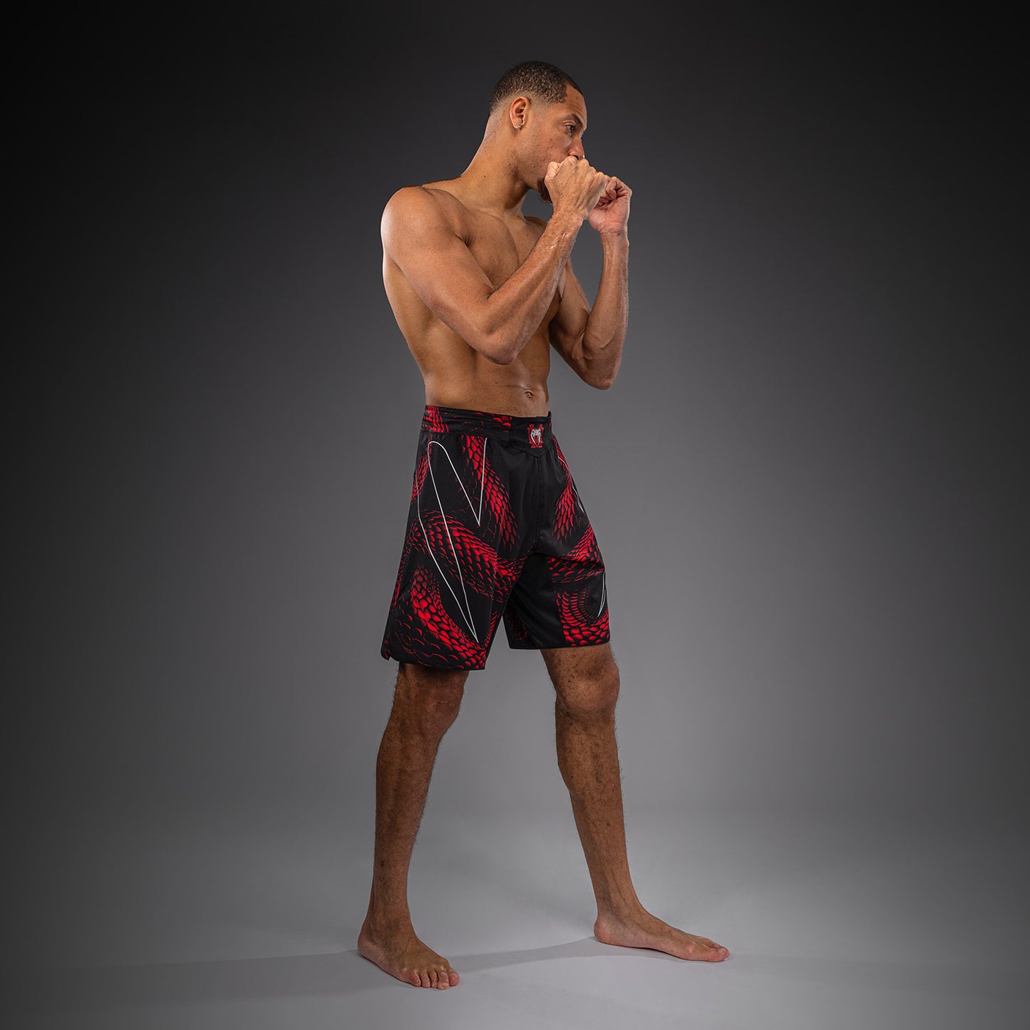 Venum Matupa Fightshorts - Schwarz/Rot/Silber