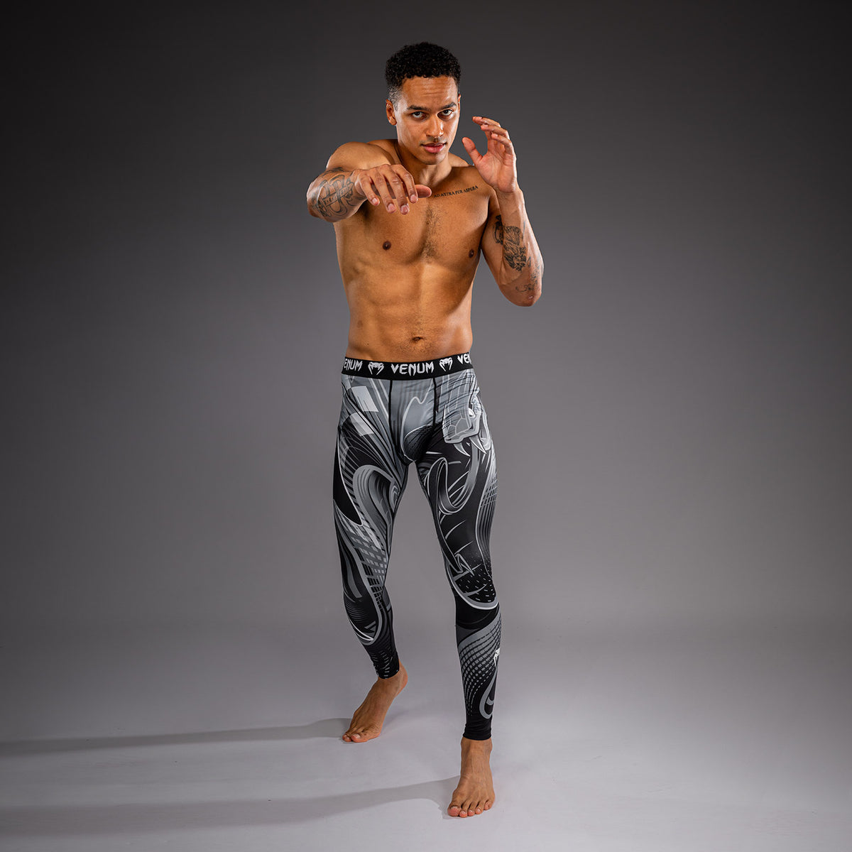 Venum Crimson Viper 2.0 Kompressionsleggings - Schwarz/Grau