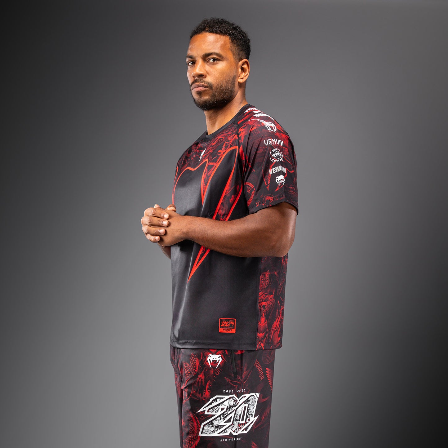 Venum 20th Anniversary Dry-Tech T-Shirt - Schwarz/Rot