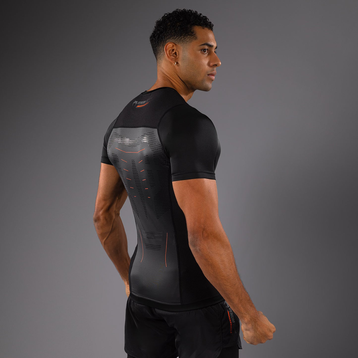 Venum Technical 3.0 Kurzarm Rashguard - Graphit